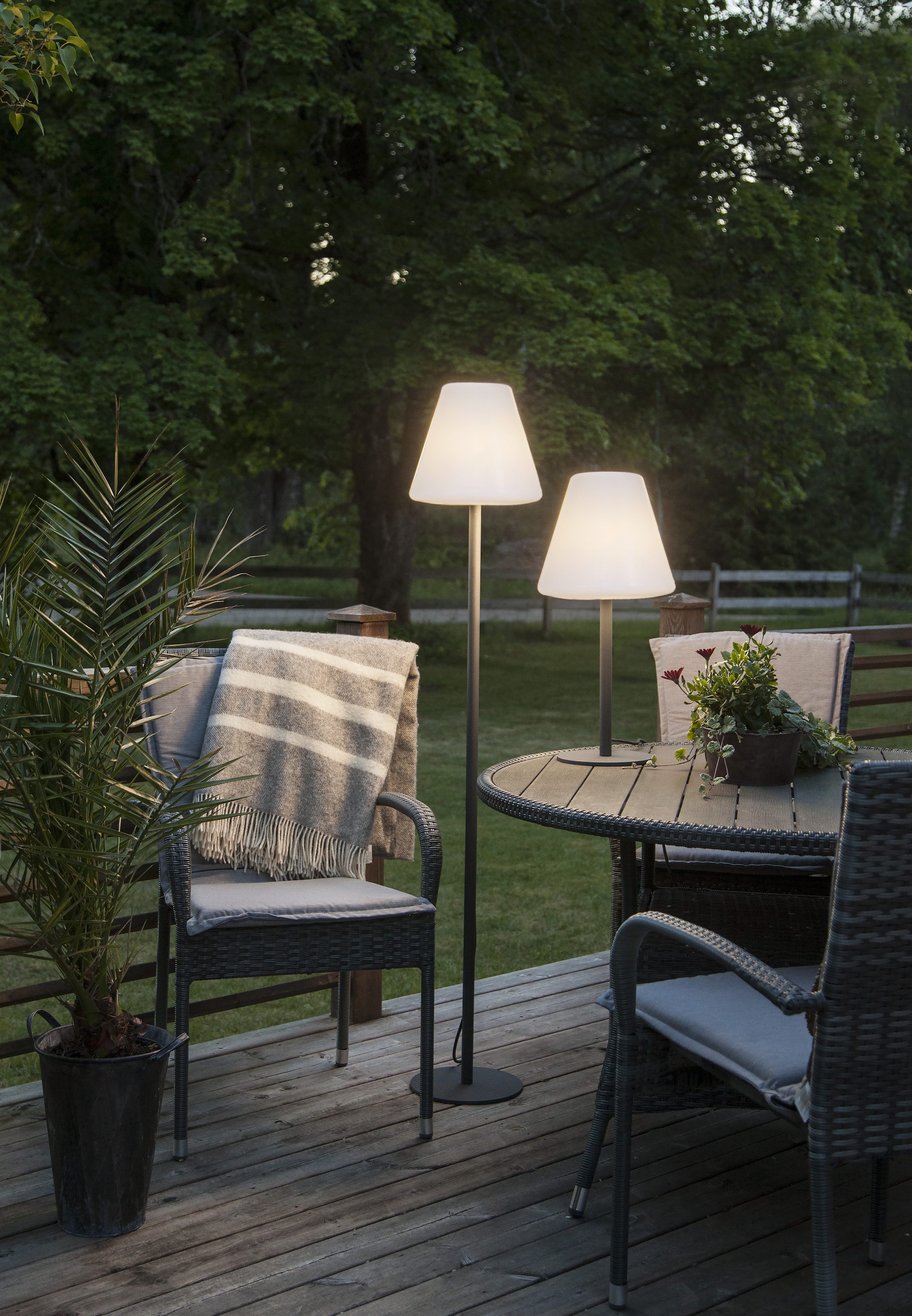Parforce Traditional Hunting Außen-Stehlampe »Tischlampe Kreta« E27 1 Stk. 60cm Höhe, E27-Fassung, max 25 W, 3 m H05RN-F-Kabel, IP65
