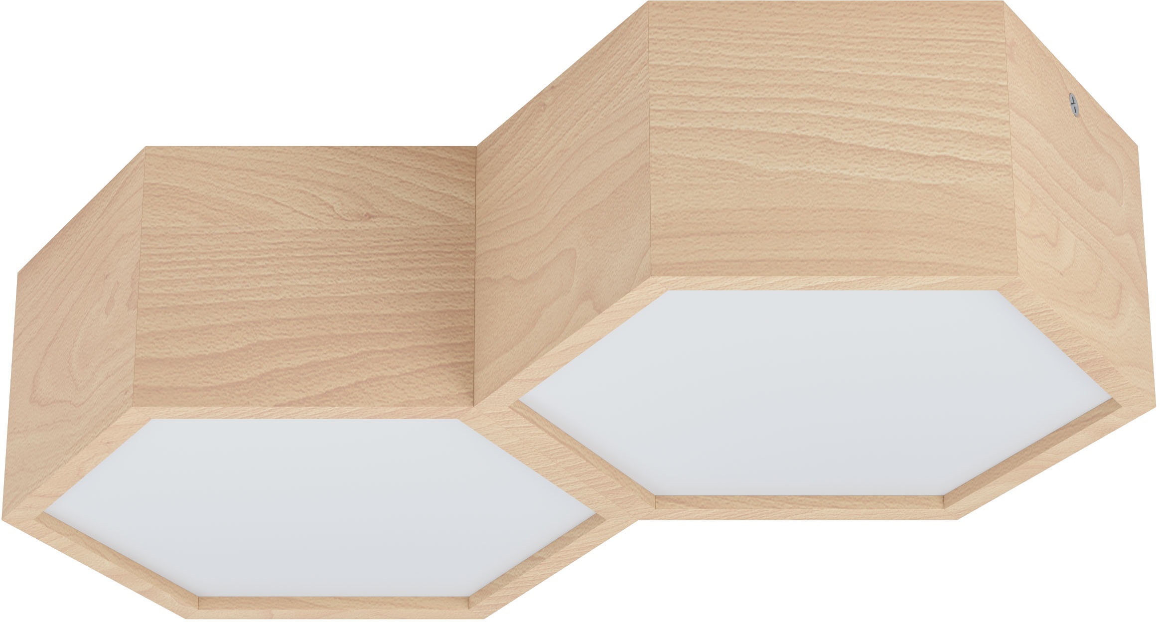 Eglo Deckenleuchte »MIRLAS« E27 1 Stk. Deckenleuchte in braun aus Holz in braun, Größe Höhe: 9 cm