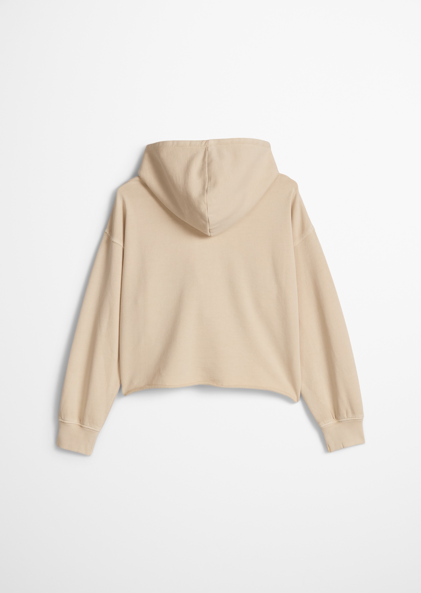 Marc O'Polo Junior Kapuzensweatshirt , für Mädchen, verkürzte Länge mit Rollkante, lockere Passform
