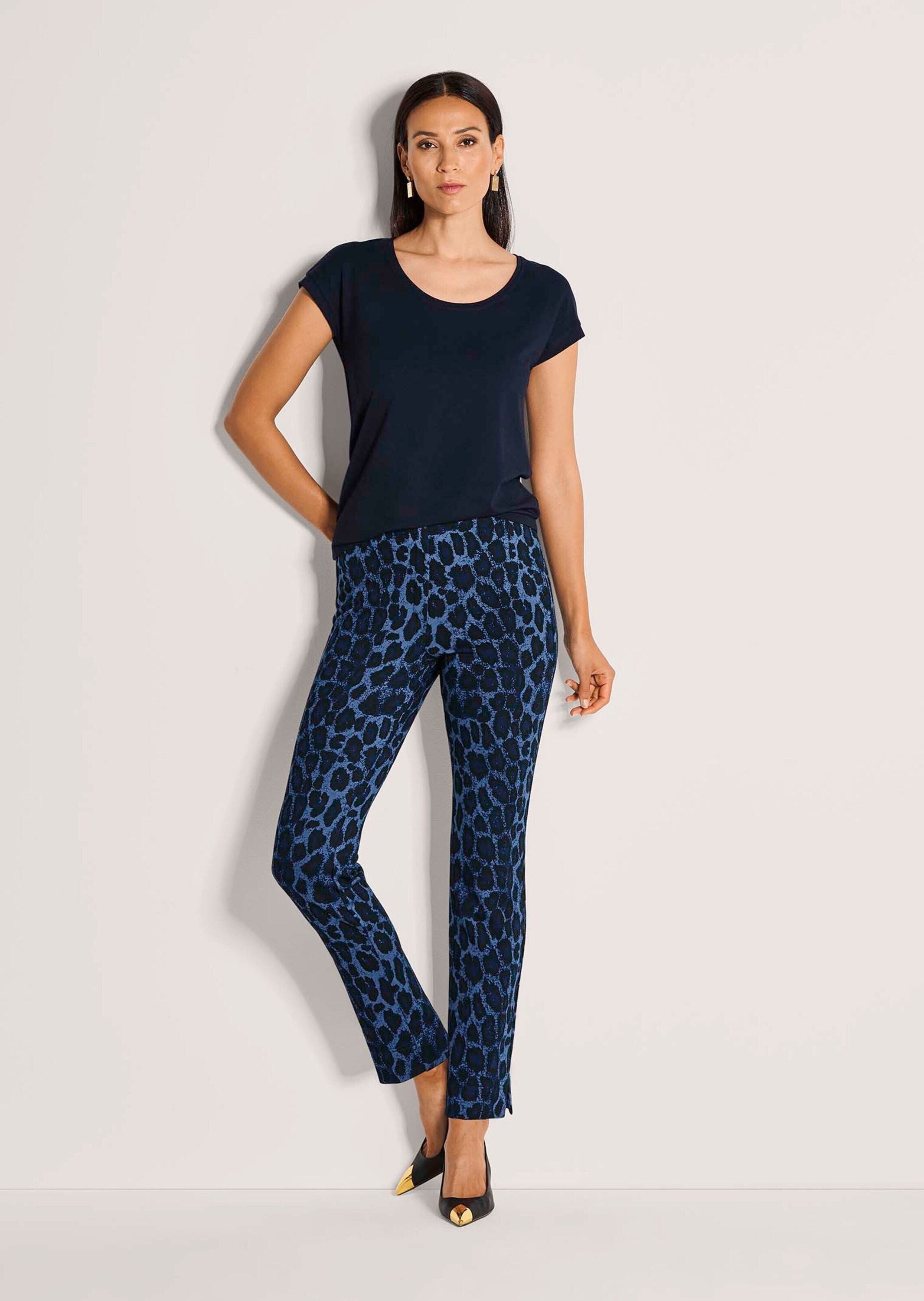 MADELEINE Leggings »Leggings Gerade Jersey-Leggings mit Animal-Print«