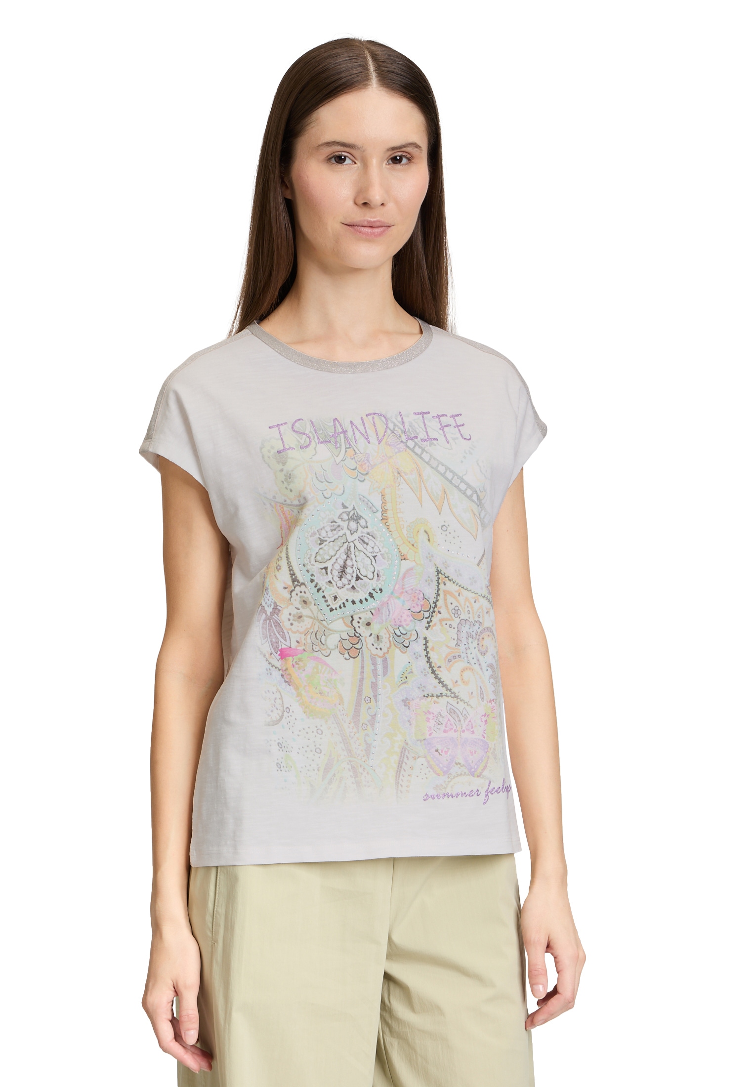 Cartoon Kurzarmshirt »Rundhals-Shirt mit Placement«