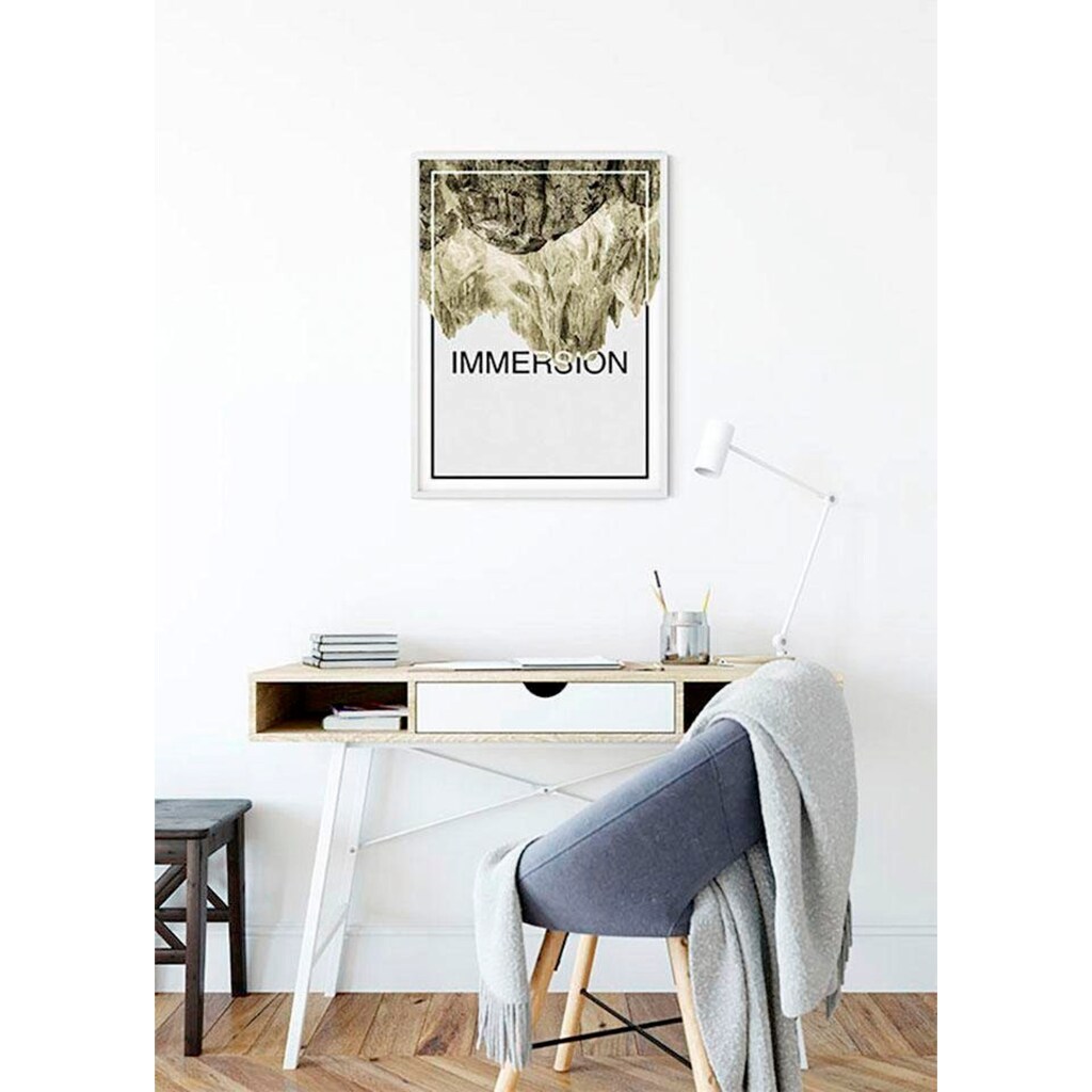 Komar Poster »Immersion Sand«, Abstrakt-Sprüche & Texte, Höhe: 50cm