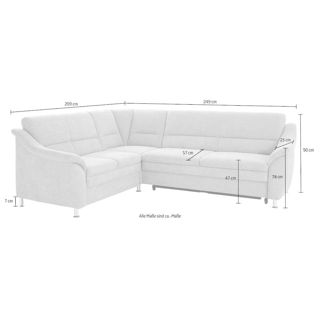 sit&more Ecksofa »Cardoso L-Form«