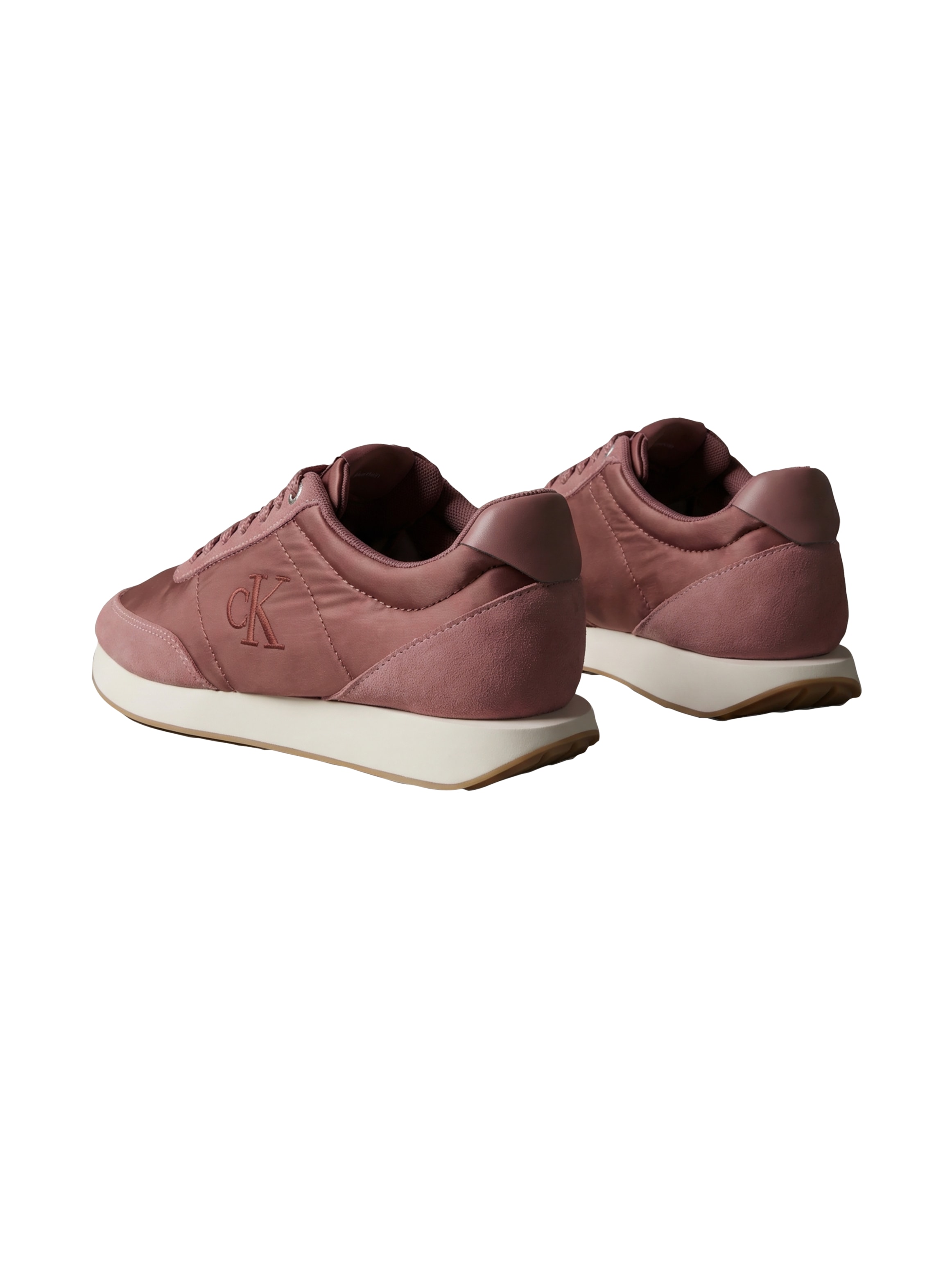 Calvin Klein Plateausneaker »RETRO RUNNER LACEUP SATIN MIX«  Schnürschuh, Halbschuh mit Schaftrandpolsterung