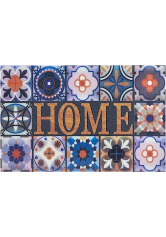 Home affaire Fußmatte »Home Kacheln«, rechteckig, 6 mm Höhe, Design In und Outdoor... kaufen