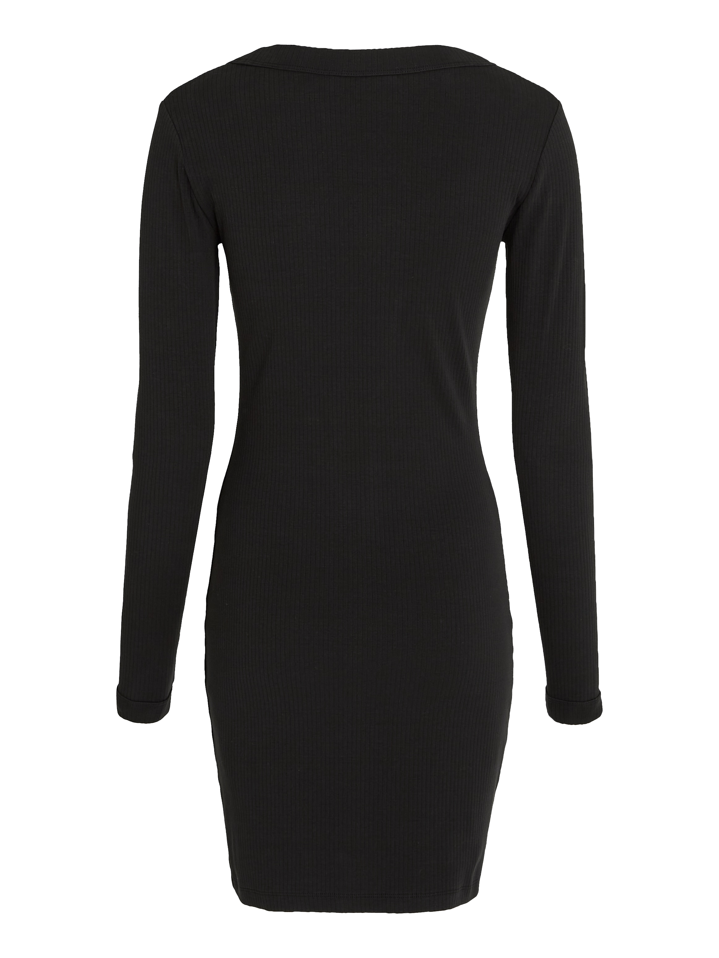 Tommy Jeans Jerseykleid »TJW BADGE RIB BODYCON LS«, mit Markenlabel