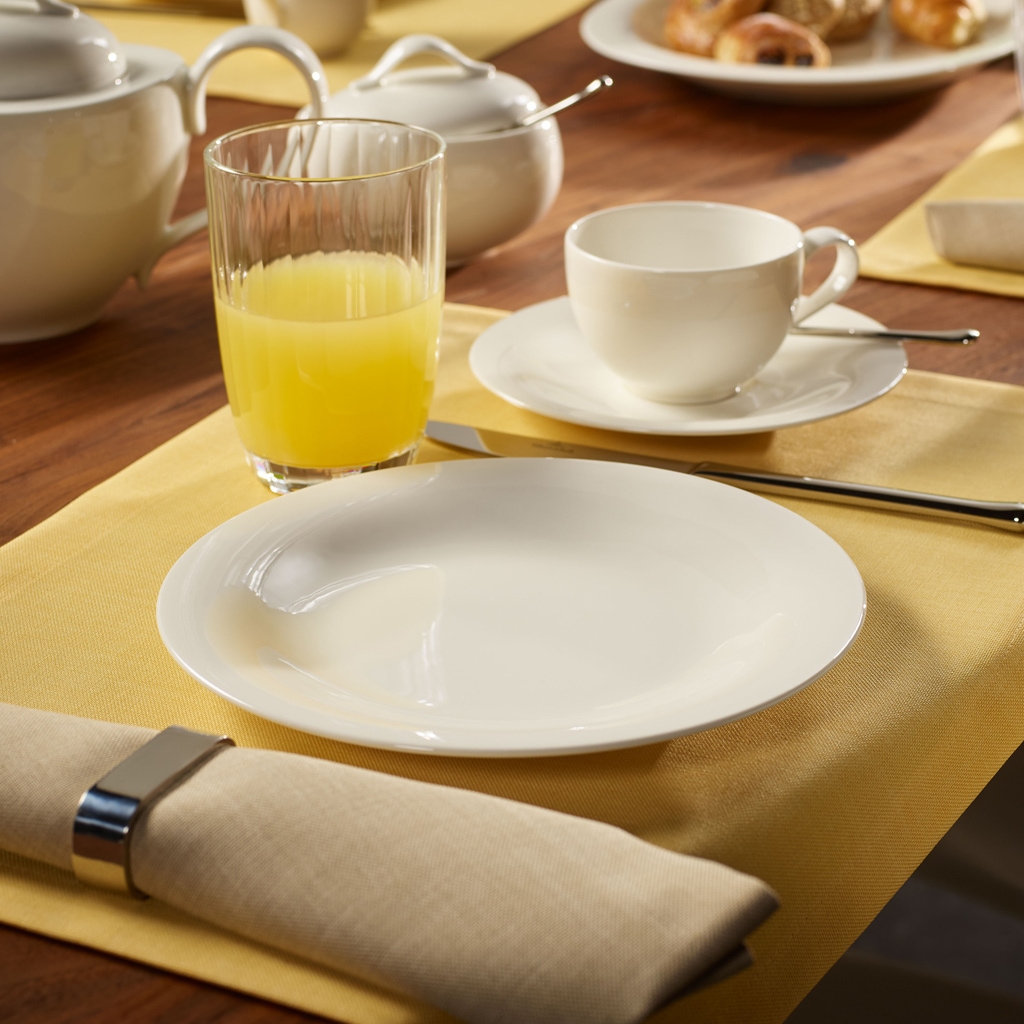 Villeroy & Boch Frühstücksteller »Frühstücksteller New Cottage Basic ø 21,5 cm 6er Set weiß«