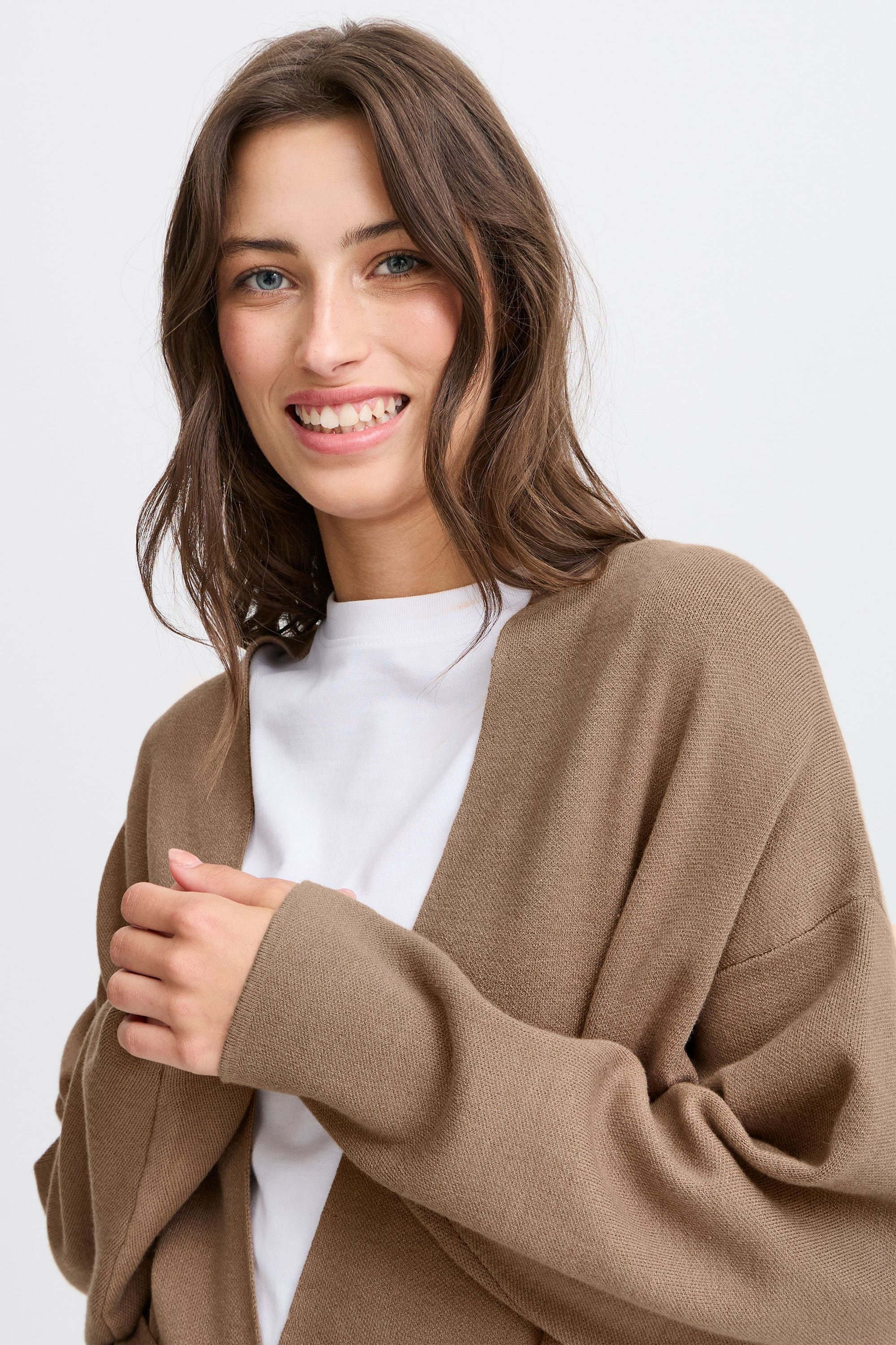 b.young Strickjacke »Strickjacke BYMIRAN LONG CARDIGAN -«