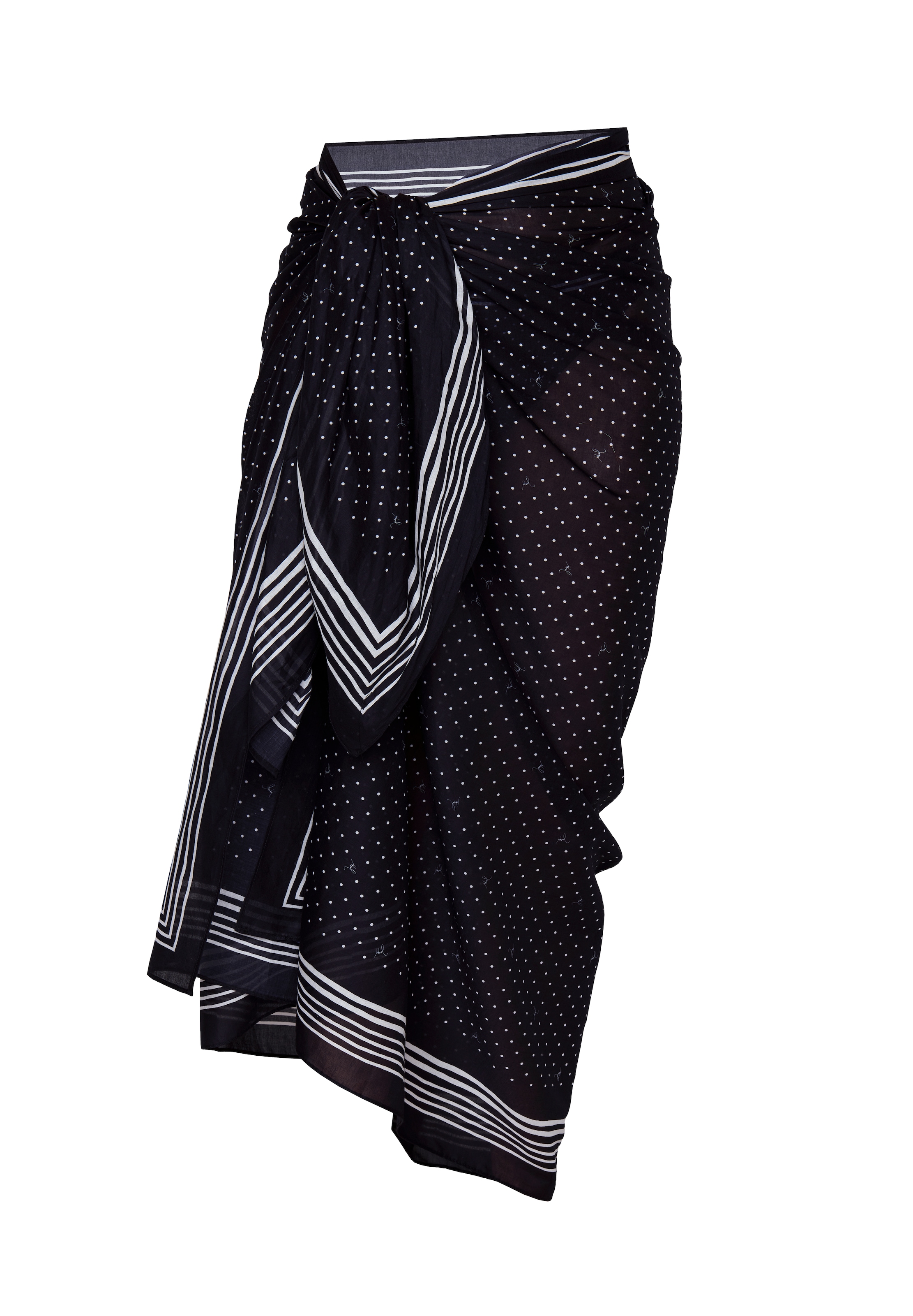 JOOP! Pareo mit Punkten und Streifen zum Binden