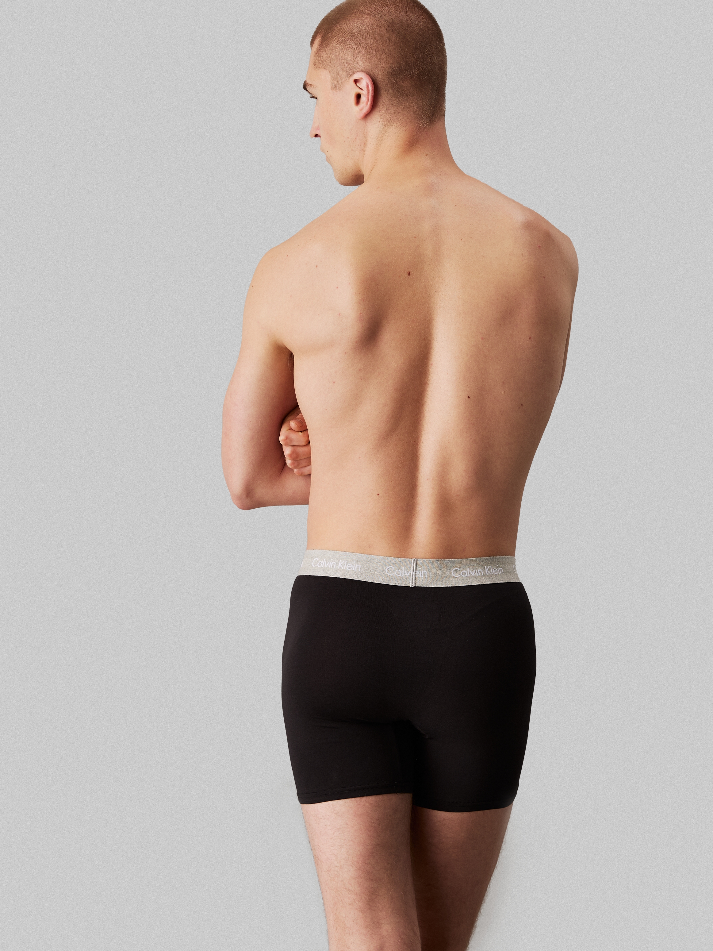 Calvin Klein Underwear Boxer »BOXER BRIEF 5PK«, (Packung, 5 St., 5er-Pack), mit längerem Bein und Logo-Elastikbund (5Stück)