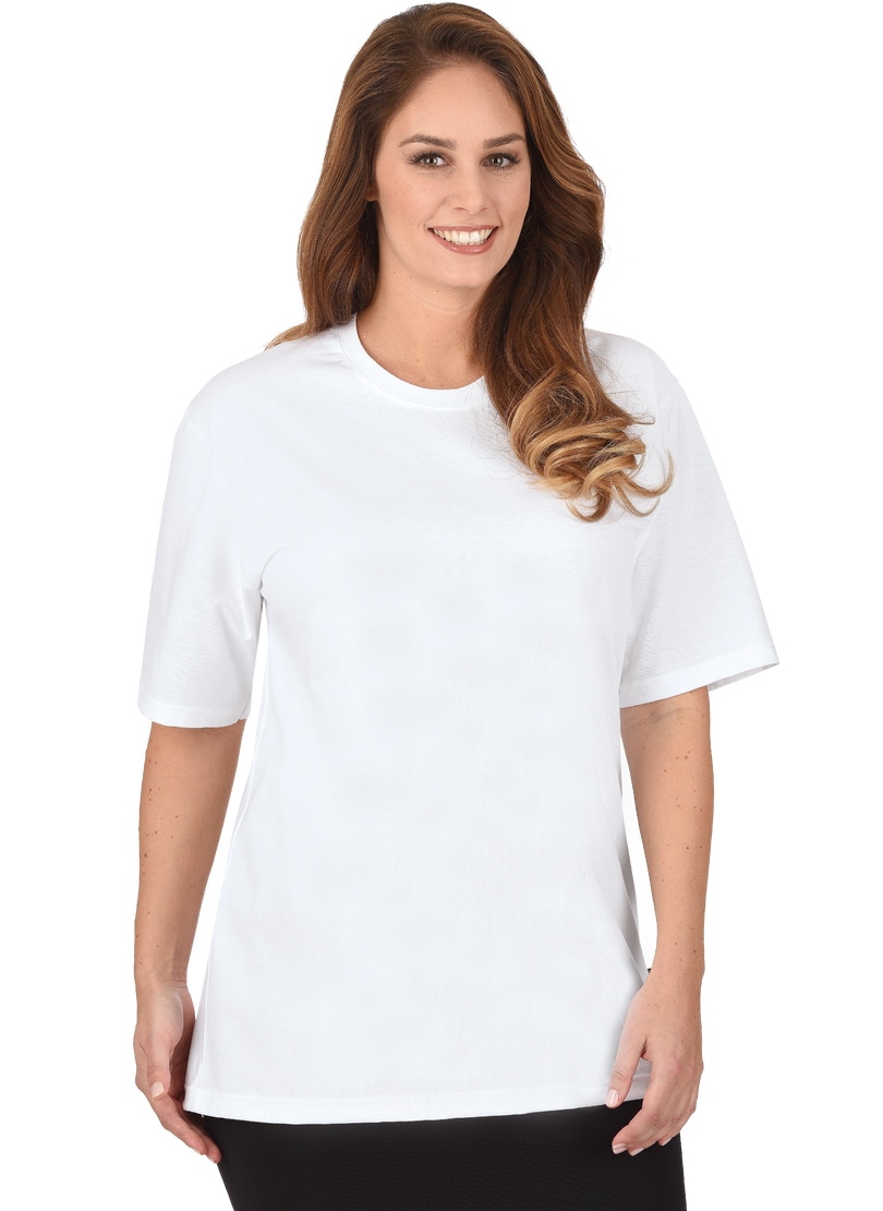 Trigema T-Shirt »TRIGEMA T-Shirt DELUXE Baumwolle«, (1 tlg.)