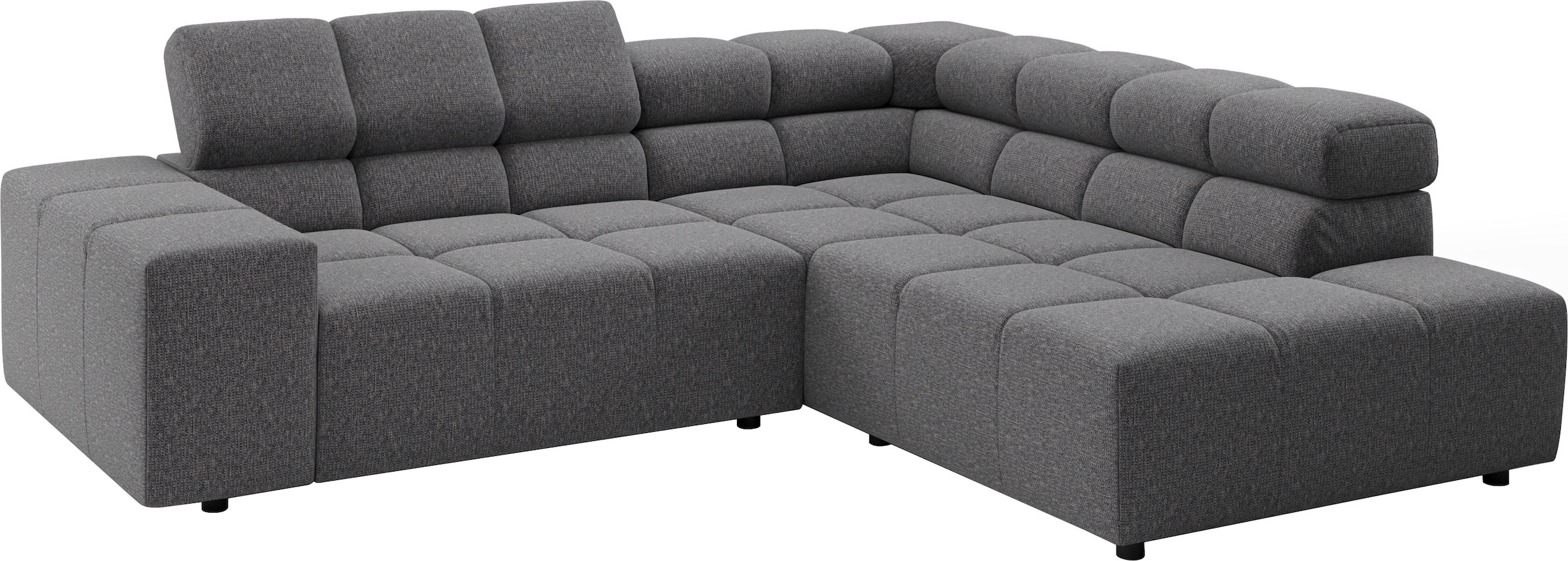 Home affaire Ecksofa »Ancona, Ecksofa,  incl. Kopfteilverstellung, Breite 249 cm, L-Form« wahlweise elektrische Sitztiefenverstellung