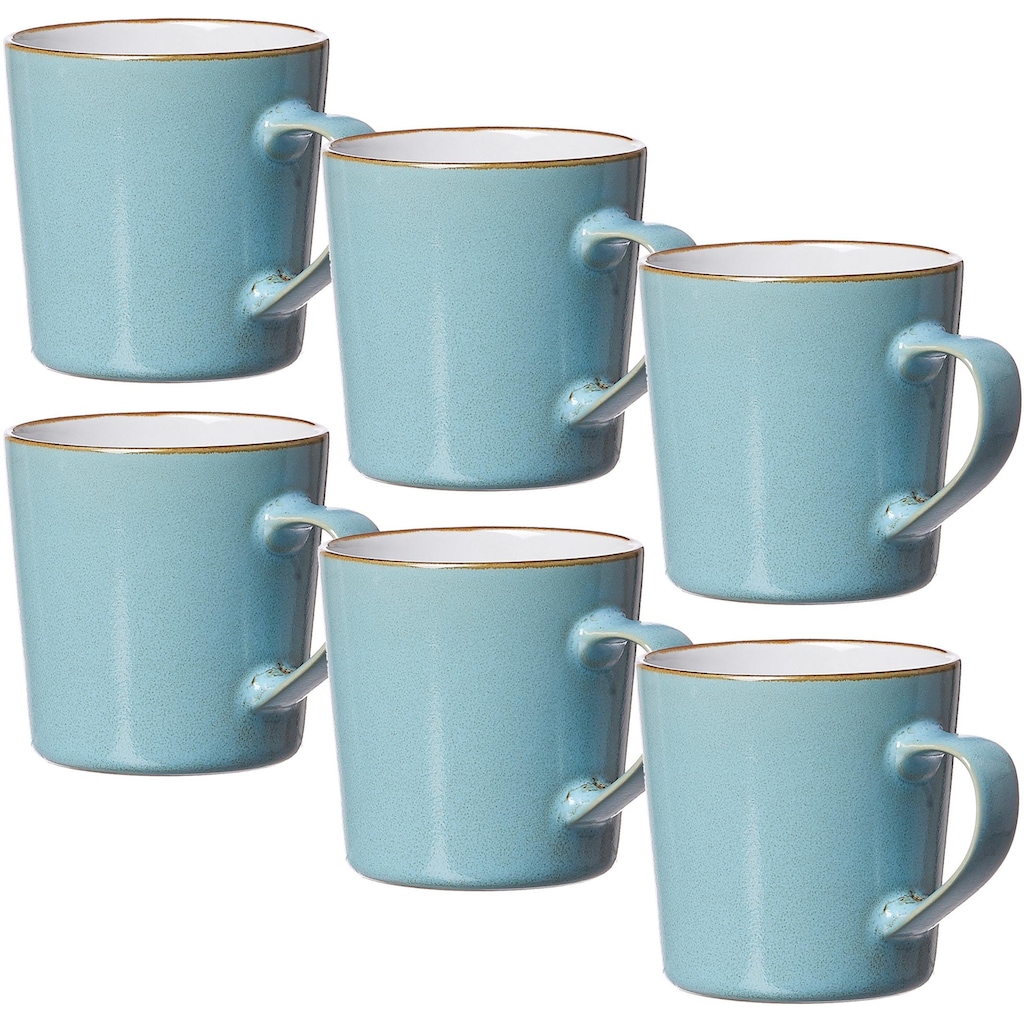 Ritzenhoff & Breker Becher »Kaffeebecher-Set Visby 6tlg, Weiß«, (Set, 6 tlg., Das Set besteht aus 6 Kaffeebechern)