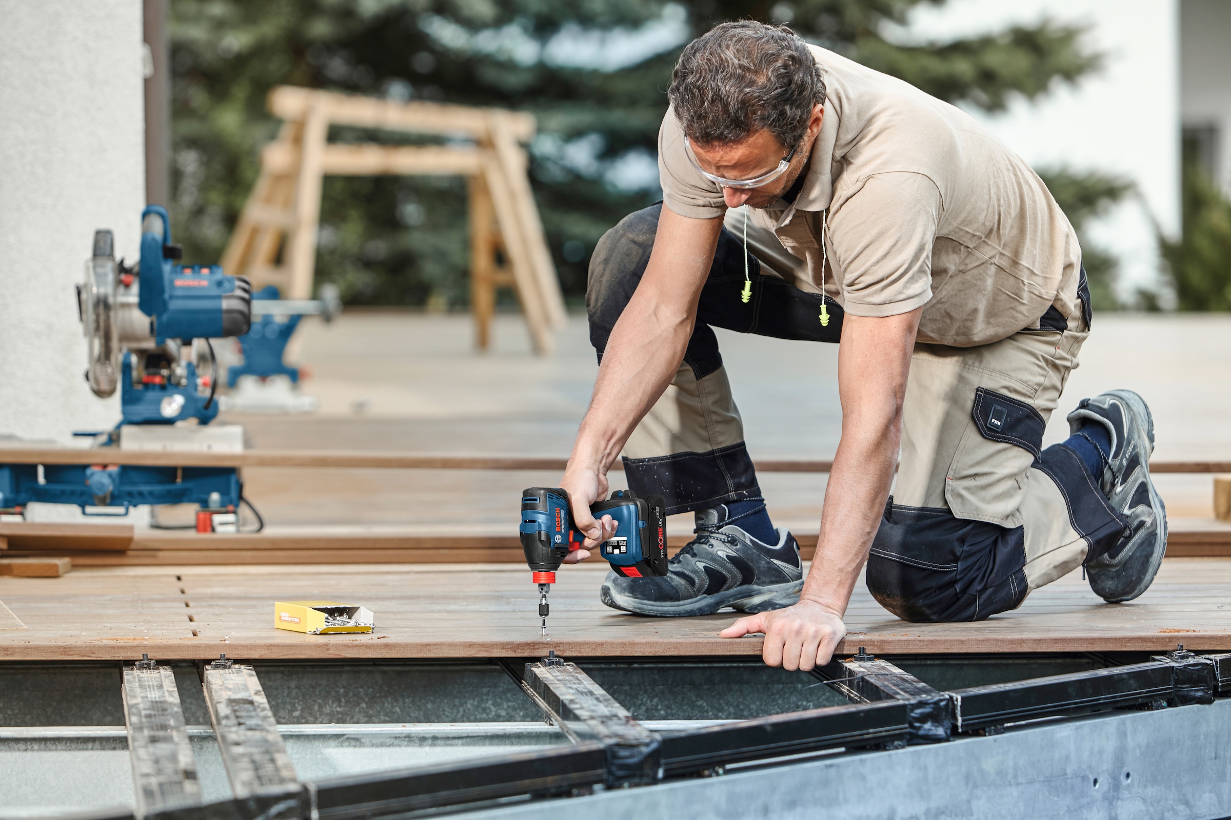 Bosch Professional Akku-Drehschlagschrauber »GDX 18V-210 C«, L-Boxx, ohne Akku und Ladegerät