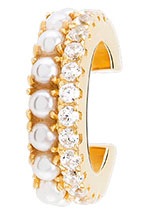 UNIKE JEWELLERY Ohrklemme »BRINCO CLASSY EAR CUFF DOUBLE LINE, UK.BR.1204.0162«, mit Zirkonia (synth.)