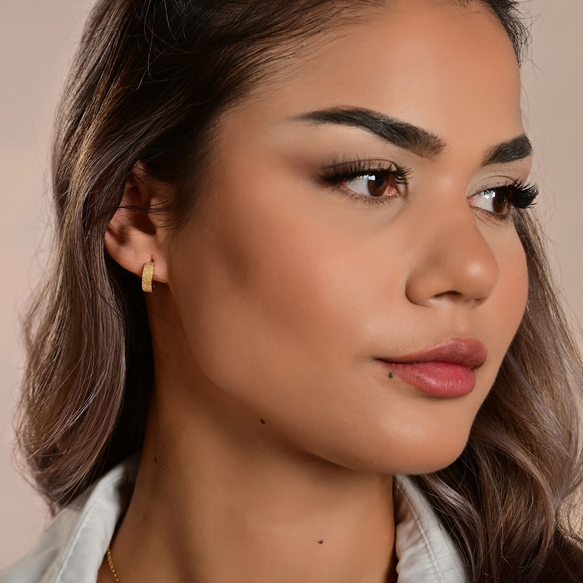 Adelia´s Paar Creolen »Damen Ohrringe ¿ Klappcreole aus Edelstahl«