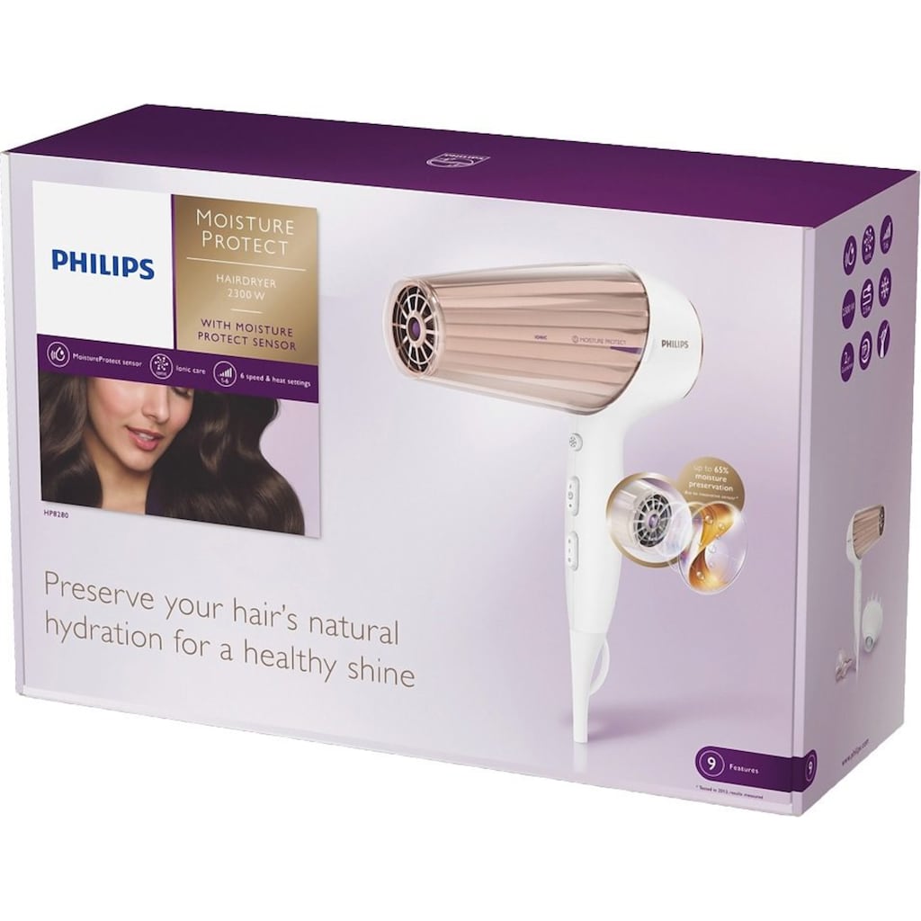 Philips Haartrockner »HP8280/00 MoistureProtect«, 2300 W, 2 Aufsätze