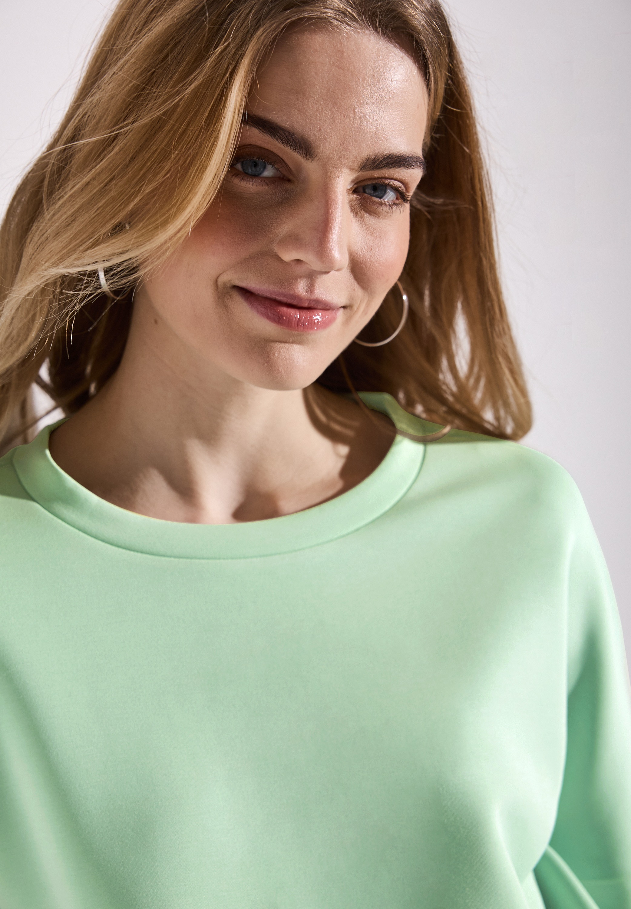 STREET ONE Sweatshirt, mit Tunnelzug am Saum