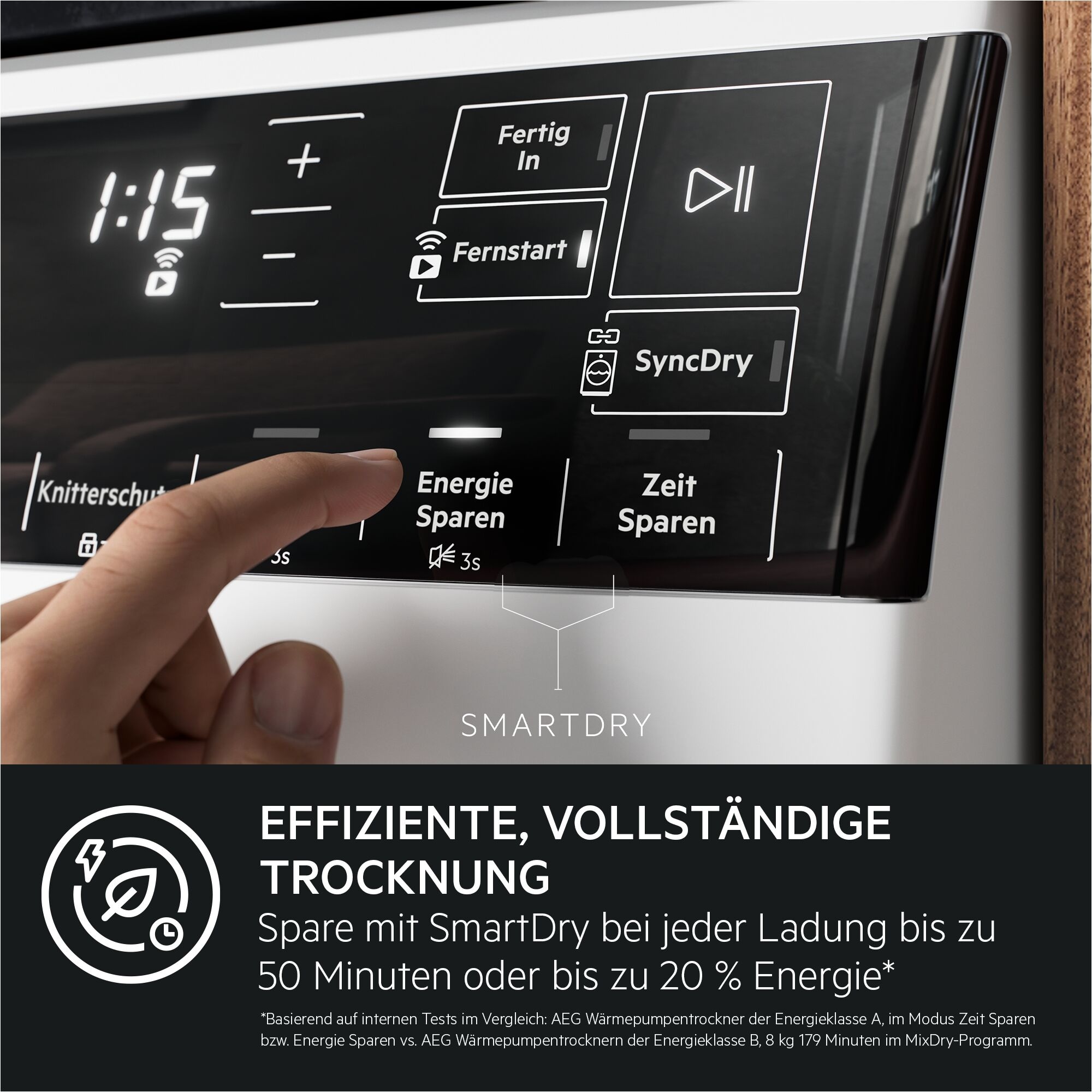 AEG Wärmepumpentrockner »TR9XW80880«, Sprachsteuerung über Google Assistant
