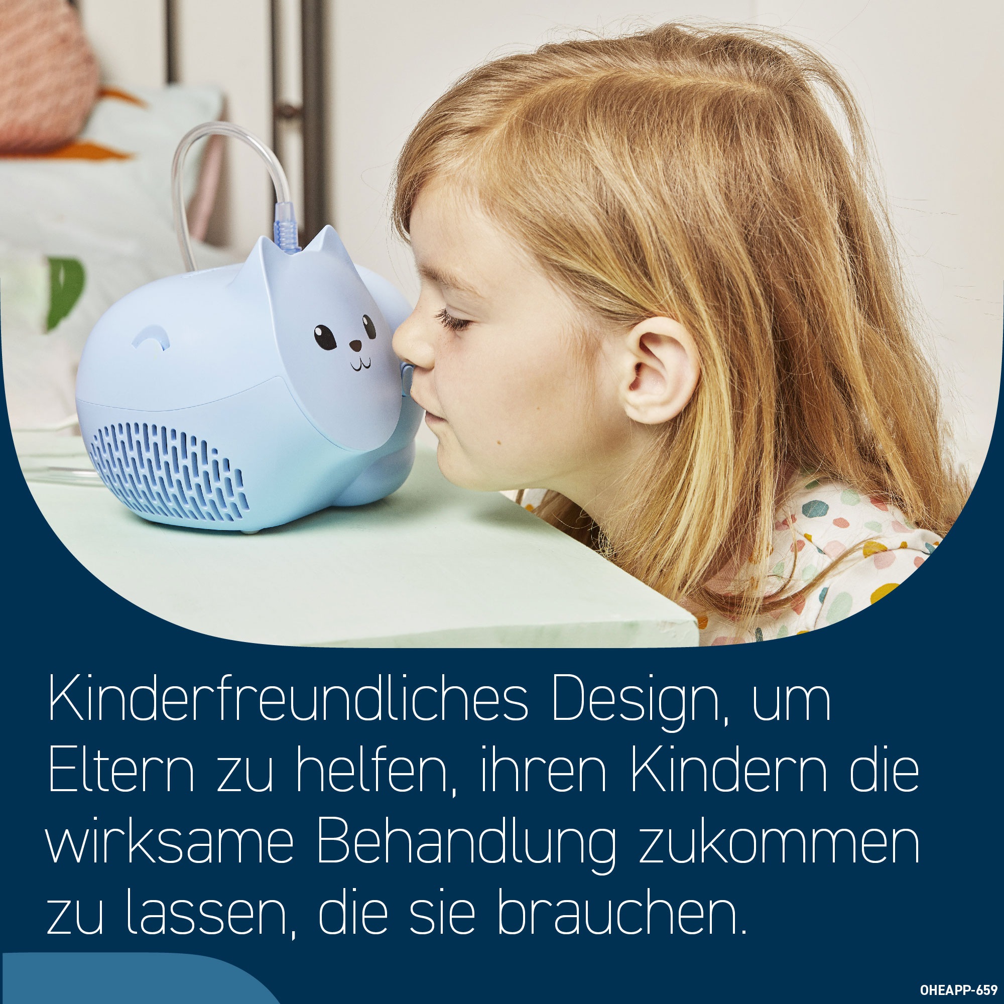 Omron Inhalationsgerät »NE-C303K-EO Nami Cat«, kinderfreundliches Inhalationsgerät