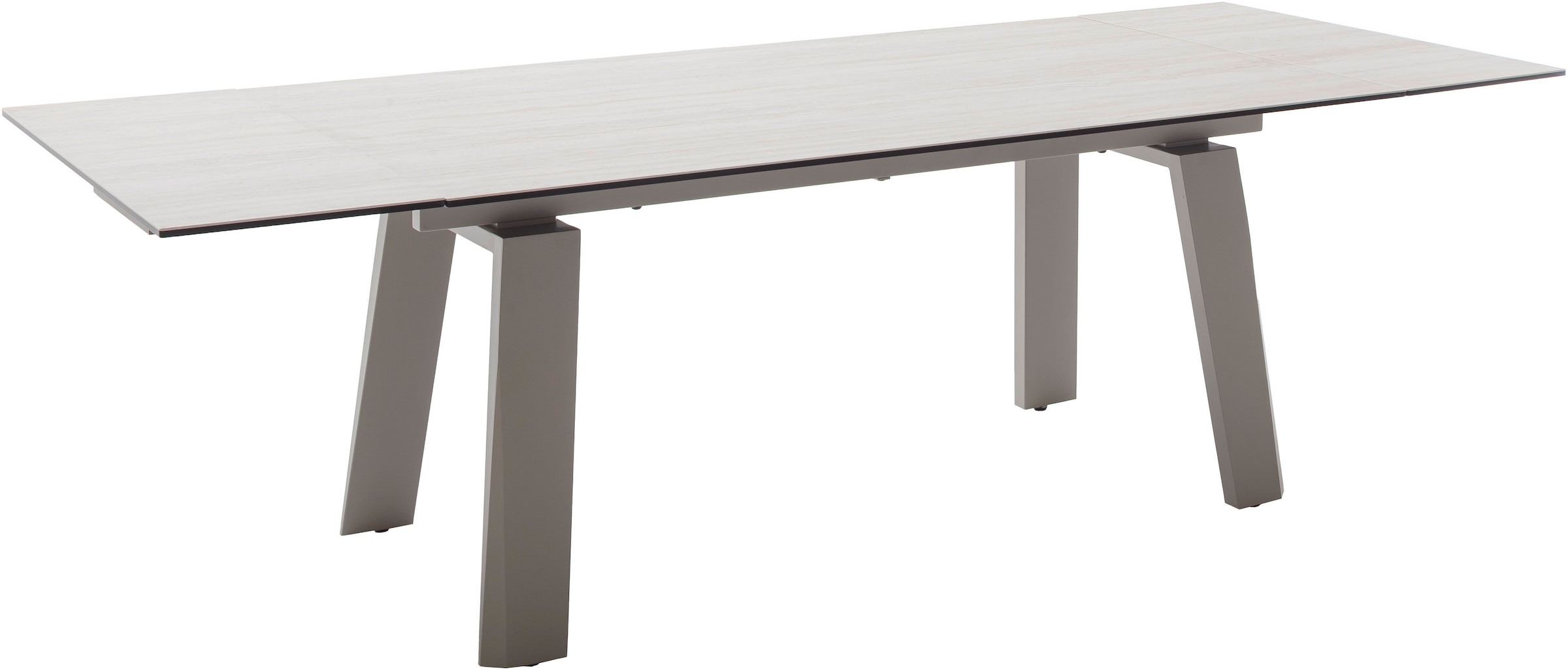 MCA furniture Esstisch »Kalamata« 1 Stk. tlg. Auszugstisch, Stirnauszug, Metallgestell, Keramik, Sicherheitsglas