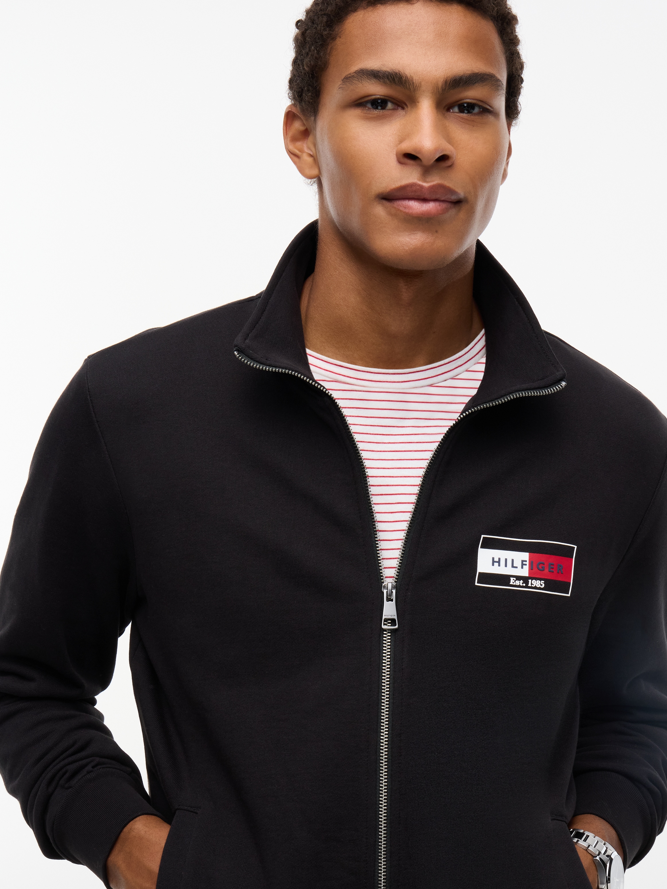 Tommy Hilfiger Sweatjacke »BRAND LOVE SMALL FLAG REGULAR«