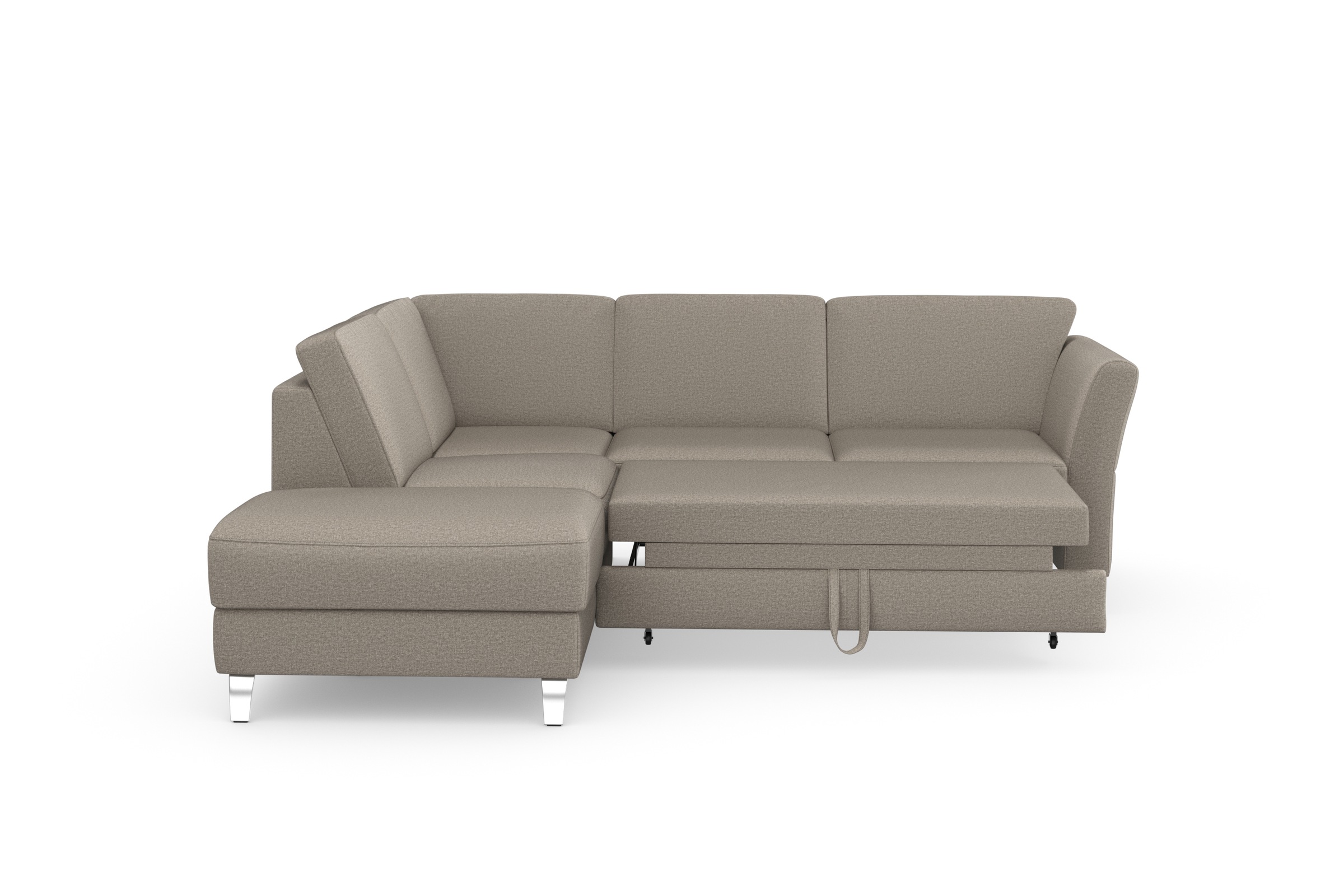 sit&more Ecksofa »Visby L-Form«, Wahlweise mit Bettfunktion und Stauraum, frei im Raum stellbar