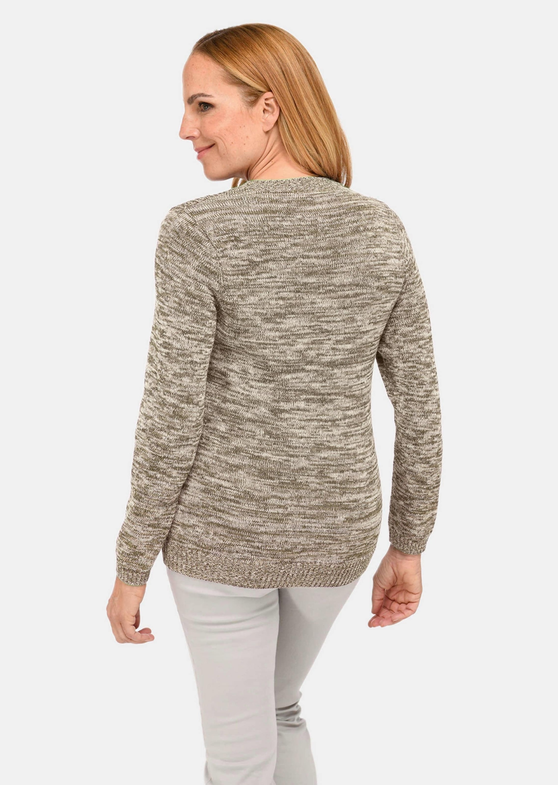 GOLDNER Strickpullover »Kurzgröße Pullover mit Glanzgarn«