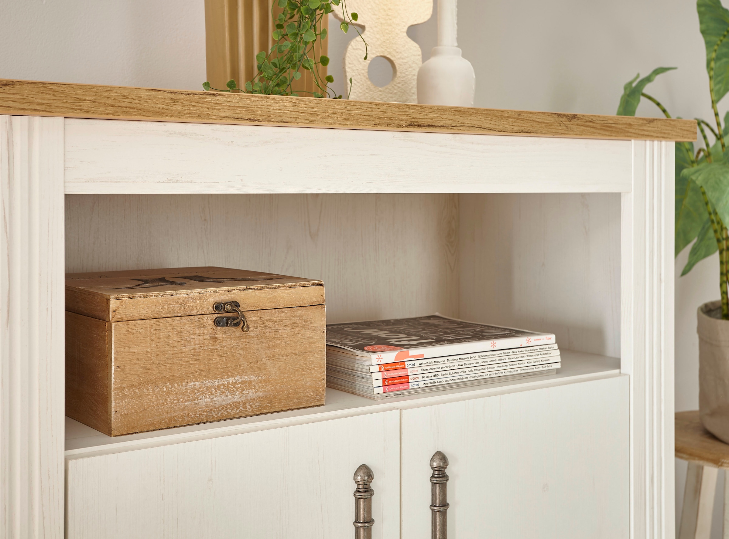 OTTO home Garderoben-Set »WESTMINSTER TOPSELLER!« Kommode, Spiegel, Garderobenschrank, 3 Stk. tlg.