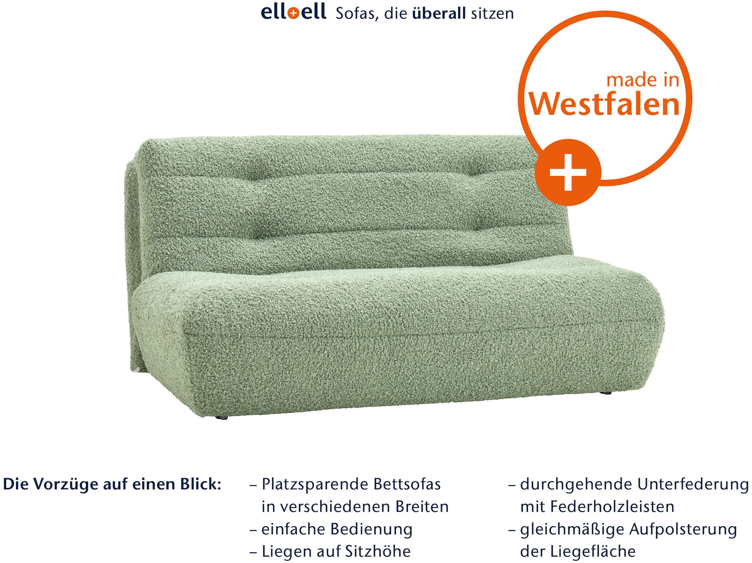 ell + ell Schlafsofa »Vanja«