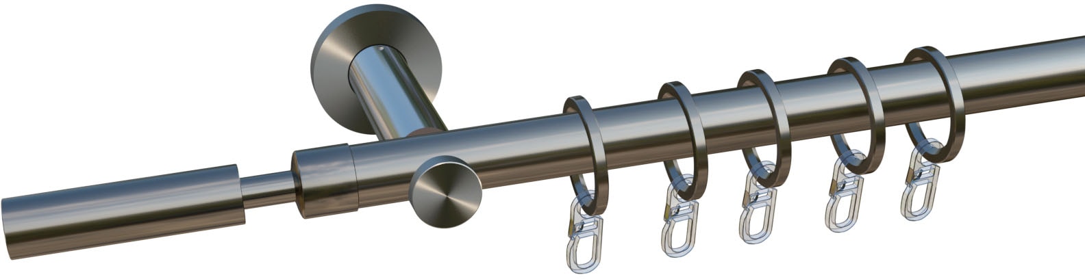 indeko Gardinenstange »Kimberley« 1 läufig-läufig Wunschmaßlänge