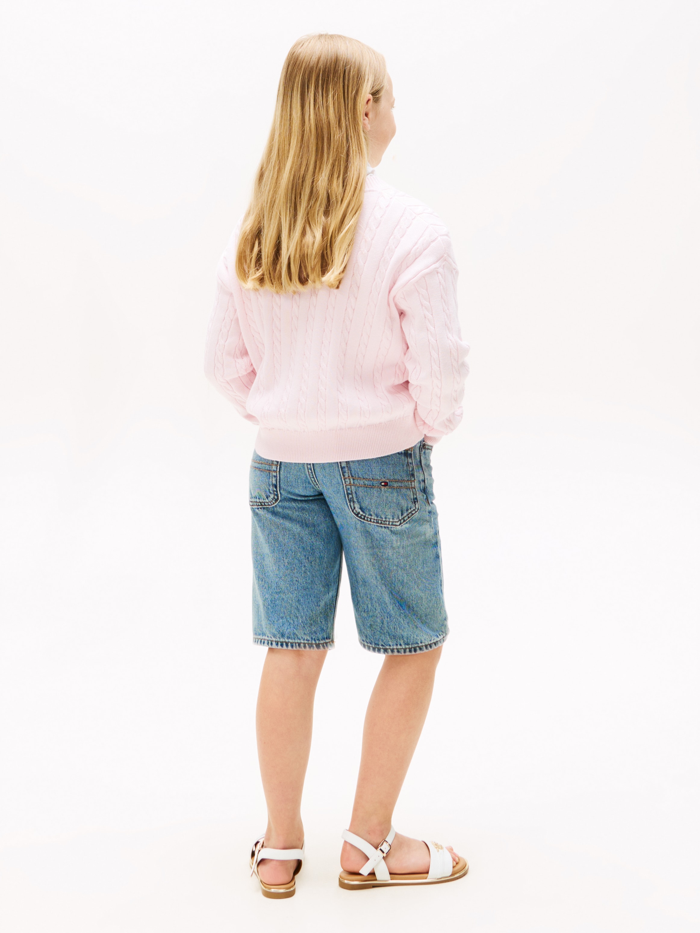 Tommy Hilfiger Strickpullover »CABLE SWEATER«, für Kinder bis 16 Jahre, mit Zopfmuster