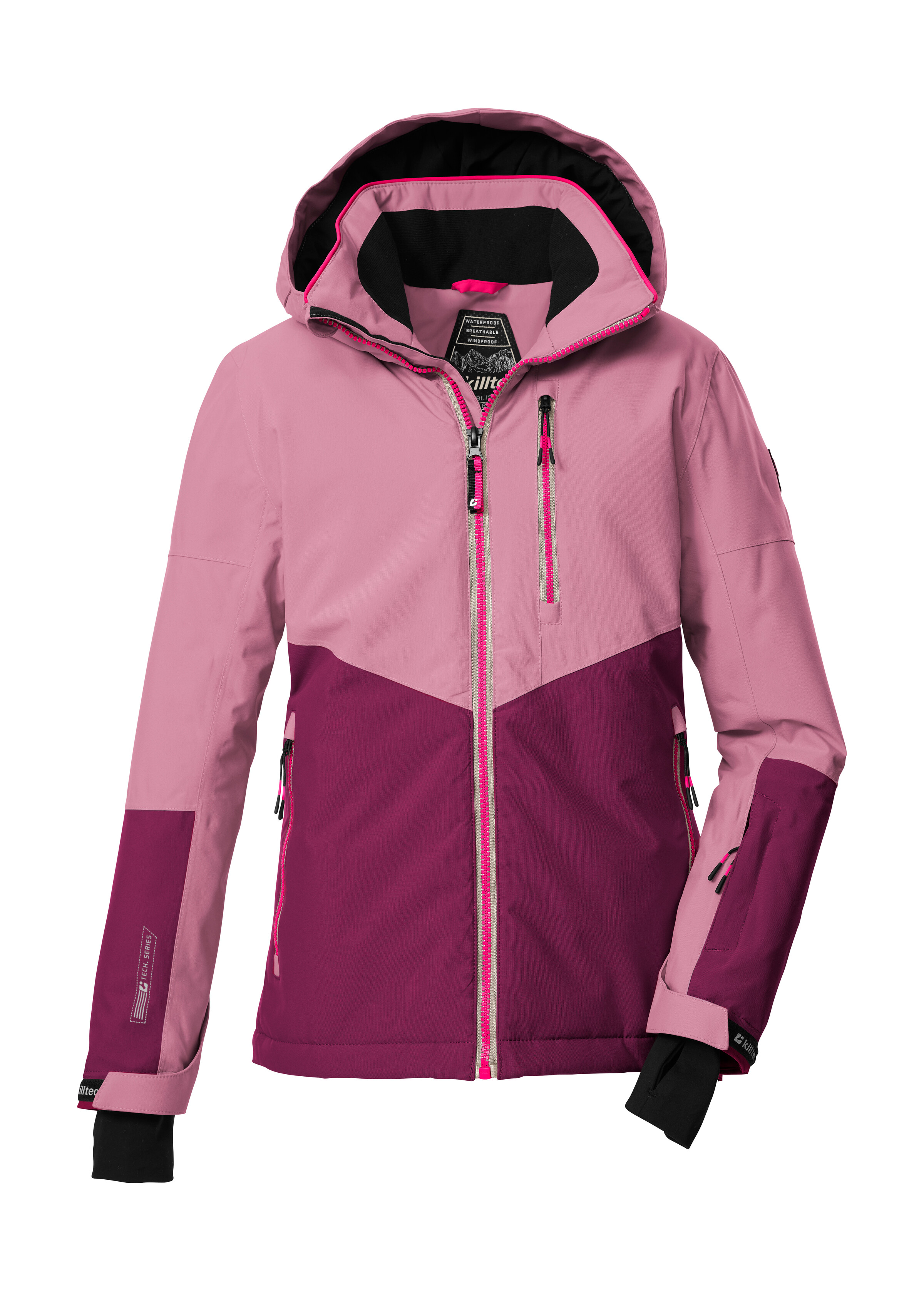 Killtec Mädchen Skijacke »KSW 207 GRLS SKI JCKT« Wasserdichte, atmungsaktive Kinderjacke mit reflektierenden Details, Größe 152