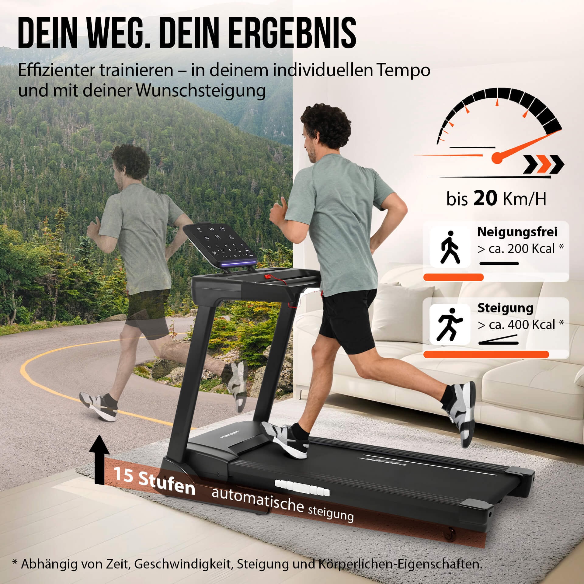 Christopeit Sport® Laufband »Laufband TM 4500 S« bis max. 20 km/h, 130 kg max. Benutzergewicht