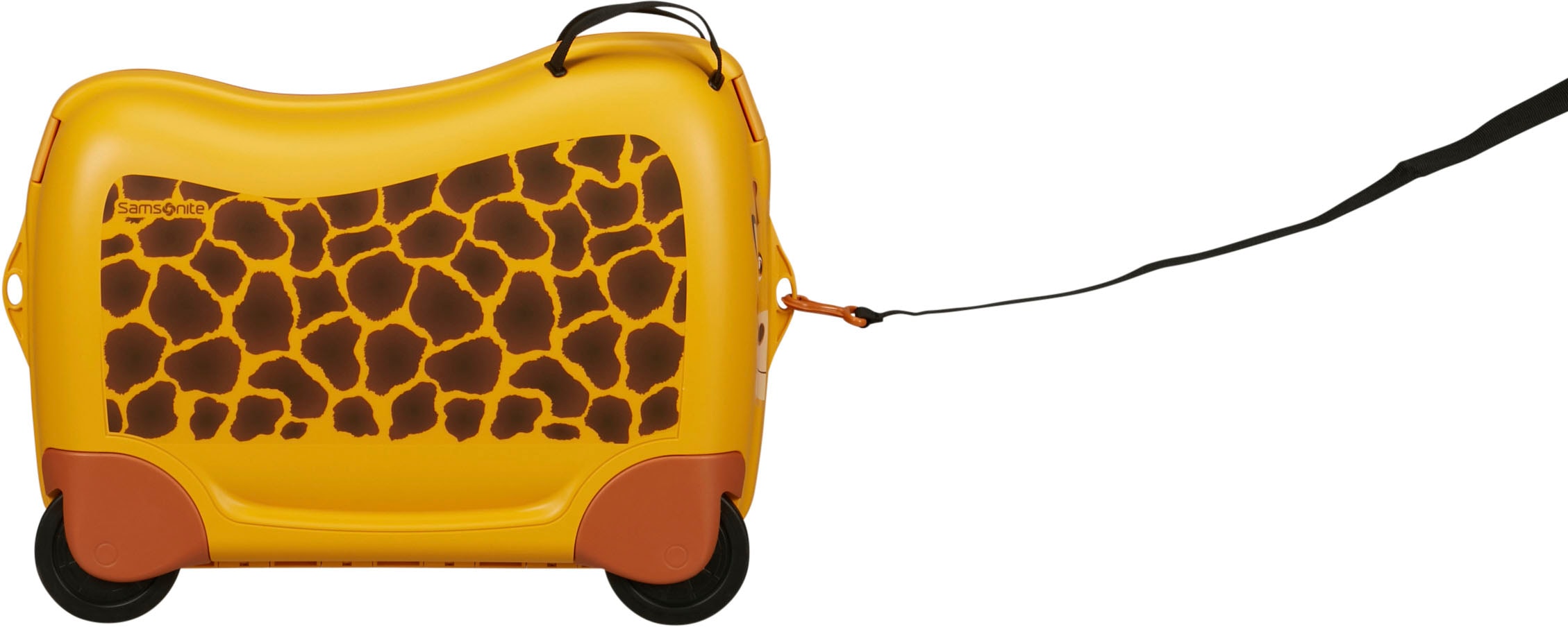 Samsonite Kinderkoffer »Dream2Go Ride-on Trolley, Giraffe«, 4 St. Rollen, Kinderreisekoffer Handgepäck zum sitzen und ziehen