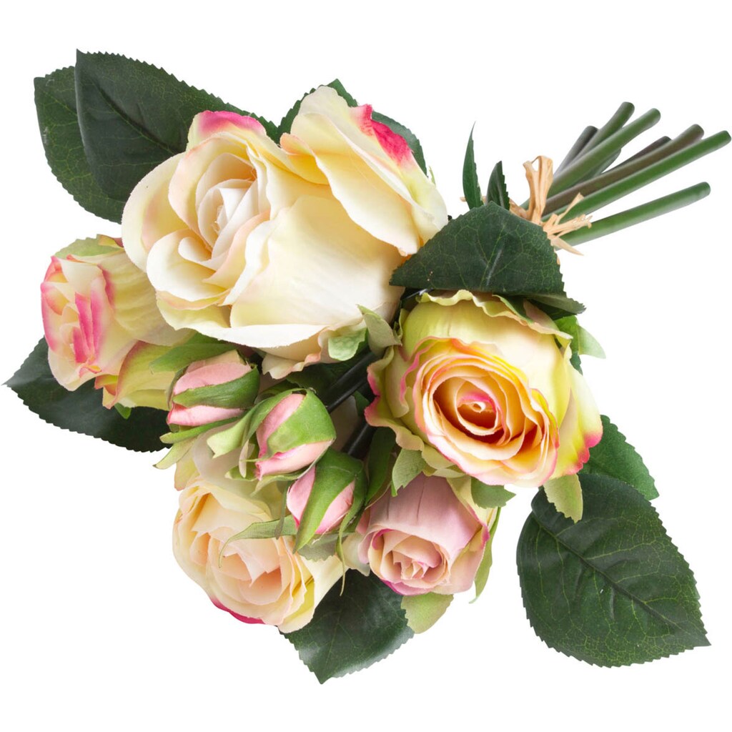 Botanic-Haus Kunstblume »Rosenstrauß mit 5 Rosen und 3 Knospen«