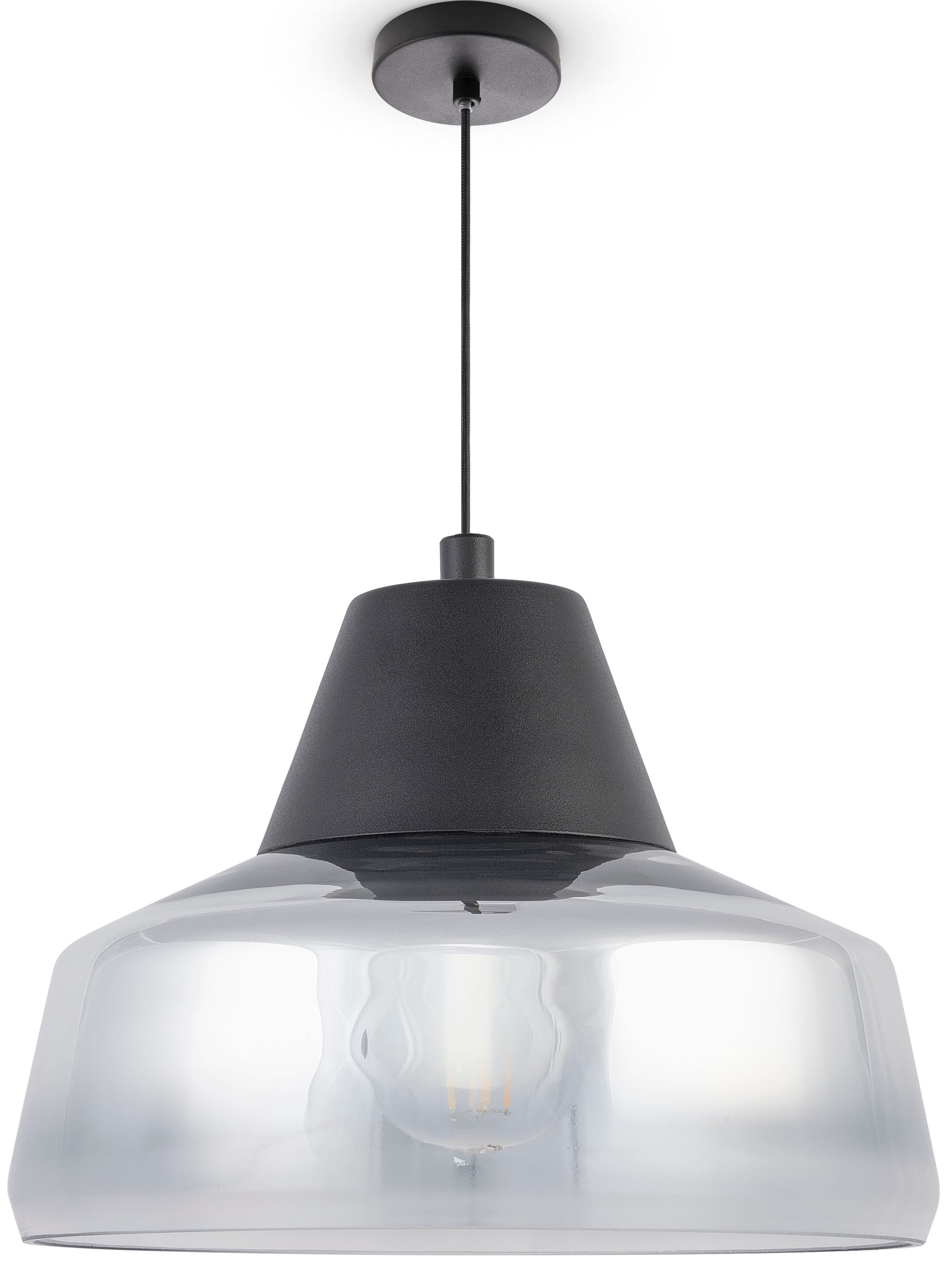 Glas Paco E27 Modern im Industrial bestellen Vintage Home Pendelleuchte Hängeleuchte Shop OTTO Lampe Esszimmer »DIARA«, Online