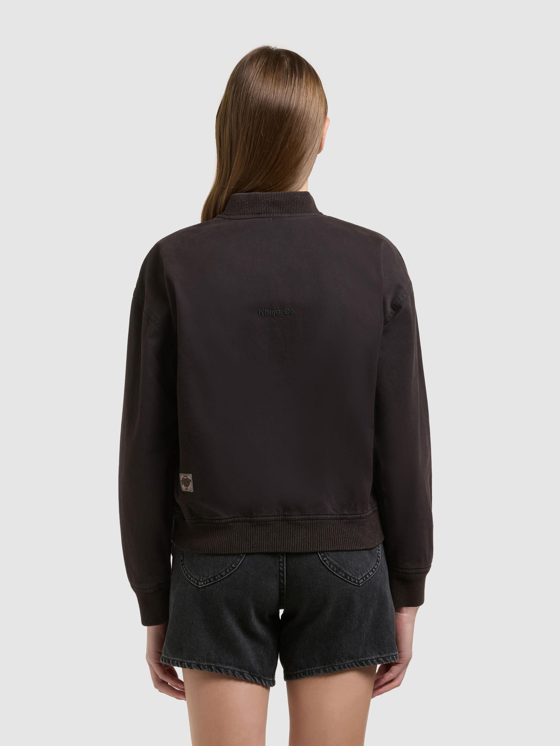 khujo Funktionsjacke »Funktionsjacke Inie« ohne Kapuze Übergangsjacke im Bomberjacken-Style