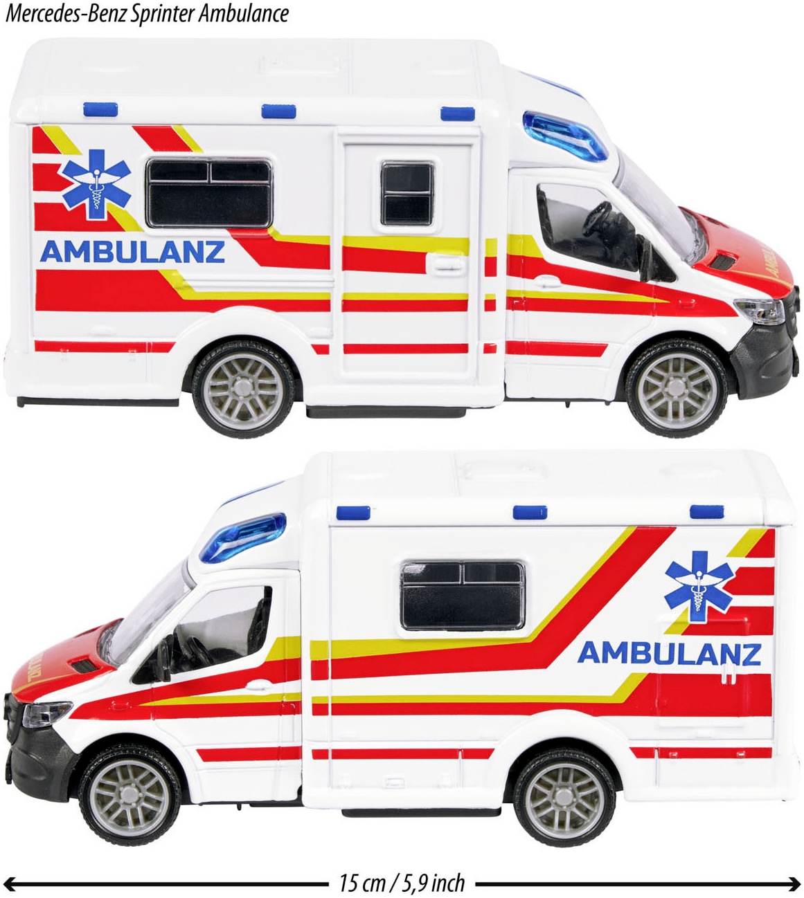 majORETTE Spielzeug-Krankenwagen »Mercedes-Benz Sprinter Ambulance«