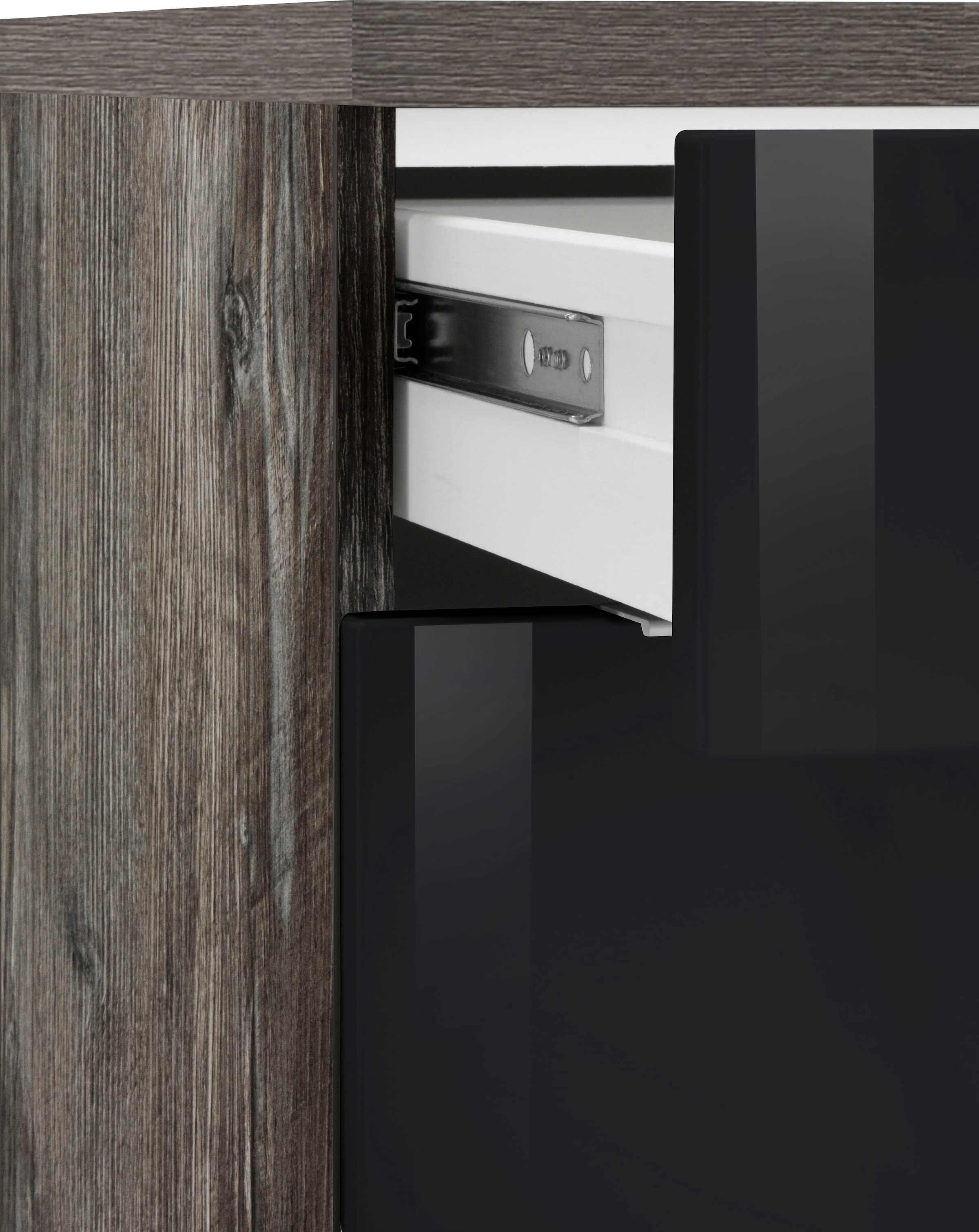 KOCHSTATION Winkelküche »KS-Brindisi« Stellbreite 220/220 cm, wahlweise mit E-Geräten, mit MDF-Fronten