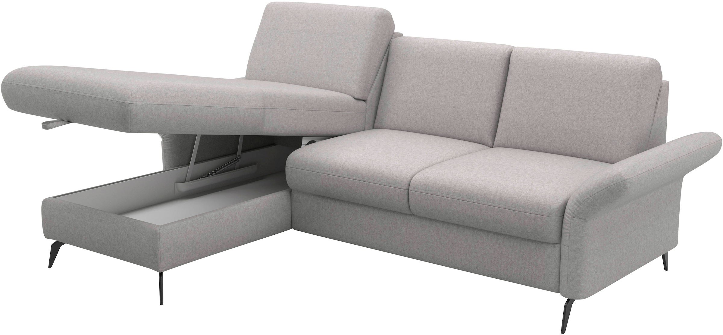 Home affaire Ecksofa »Rochelle«, wahlweise mit Bettfunktion, Bettkasten und Armteilverstellung