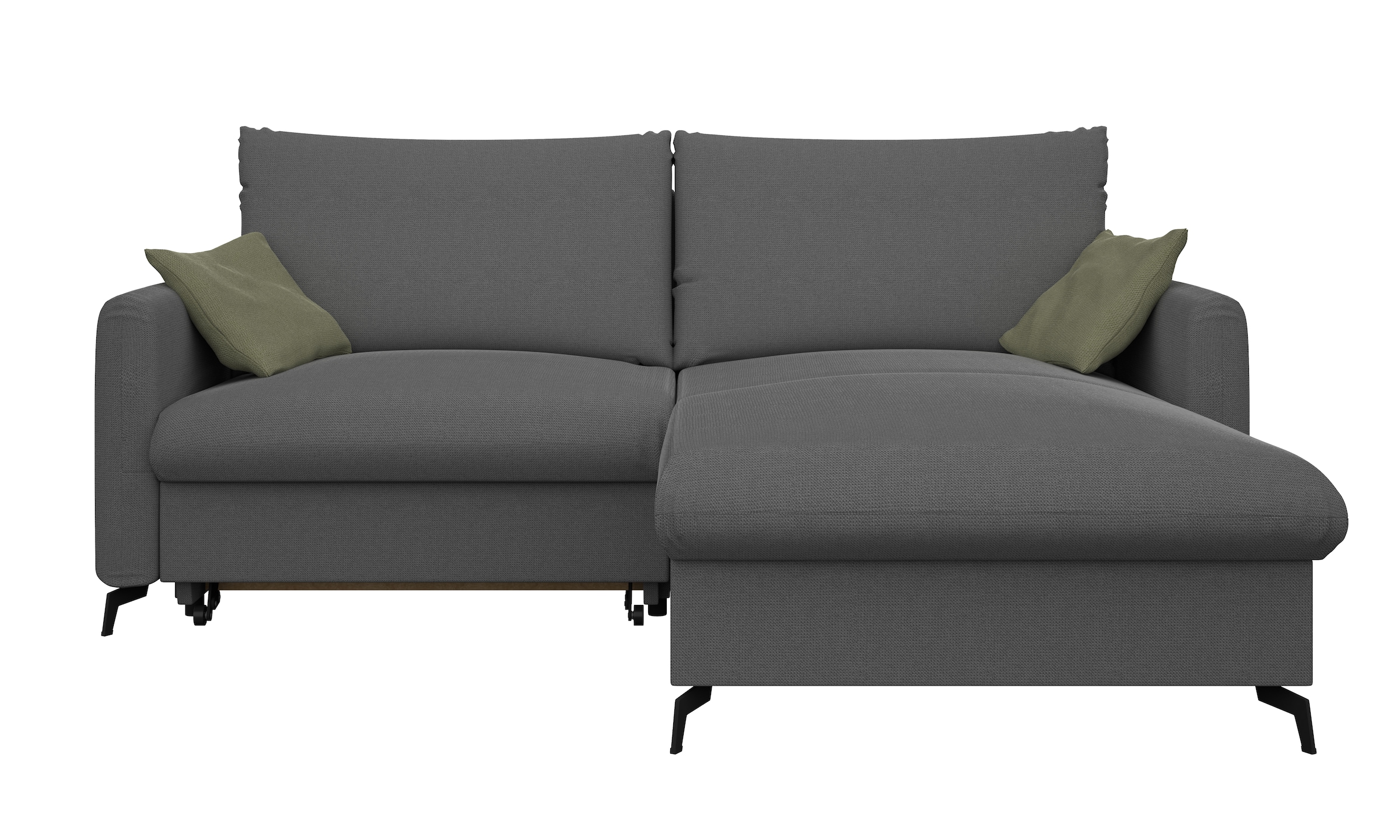 INOSIGN Ecksofa »Leilani«, Recamiere beidseitig montierbar, mit Bettfunktion und Bettkasten