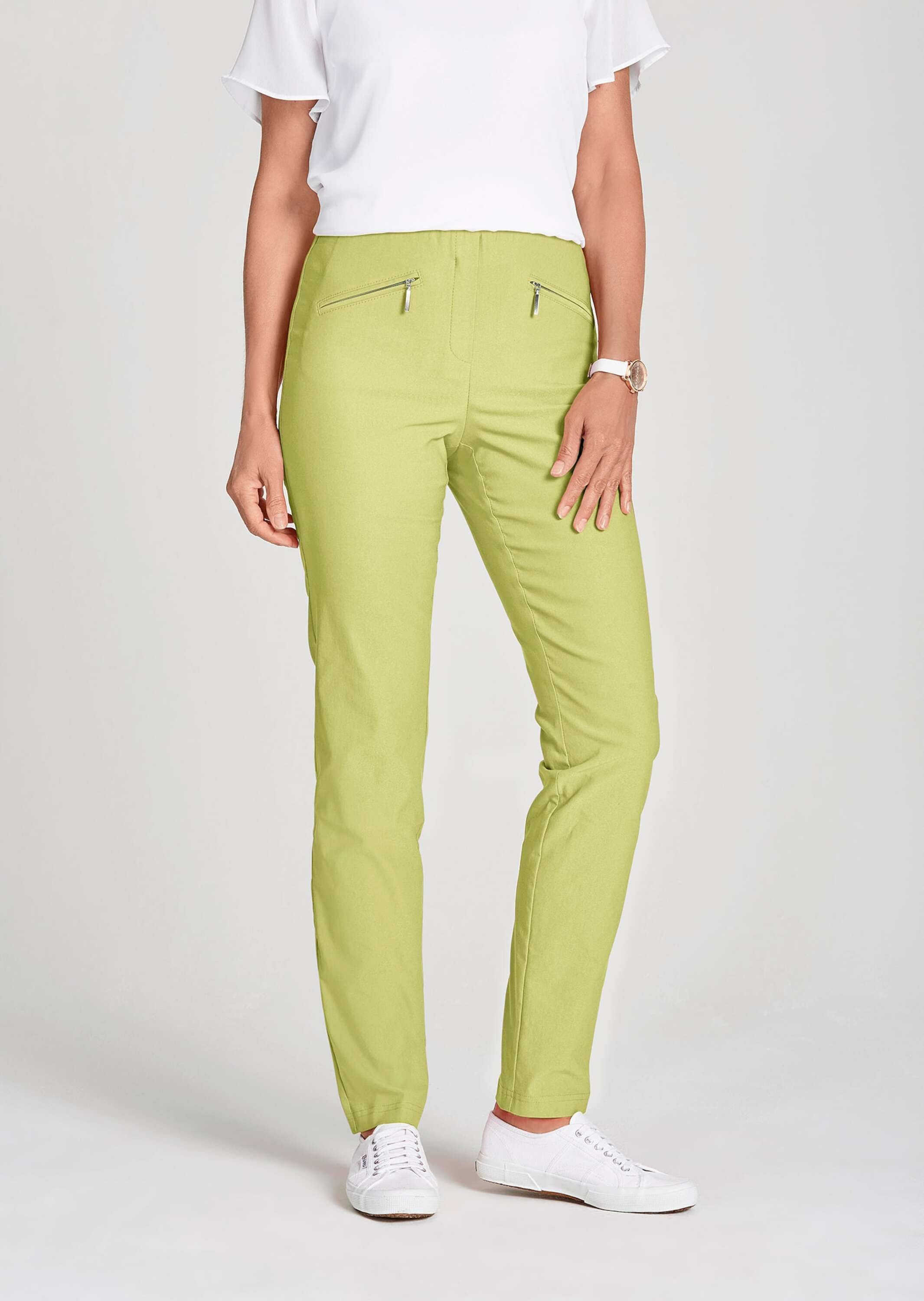 GOLDNER 2-in-1-Hose »Kurzgröße Schlupfhose LOUISA mit Steppnähten«  Ohne