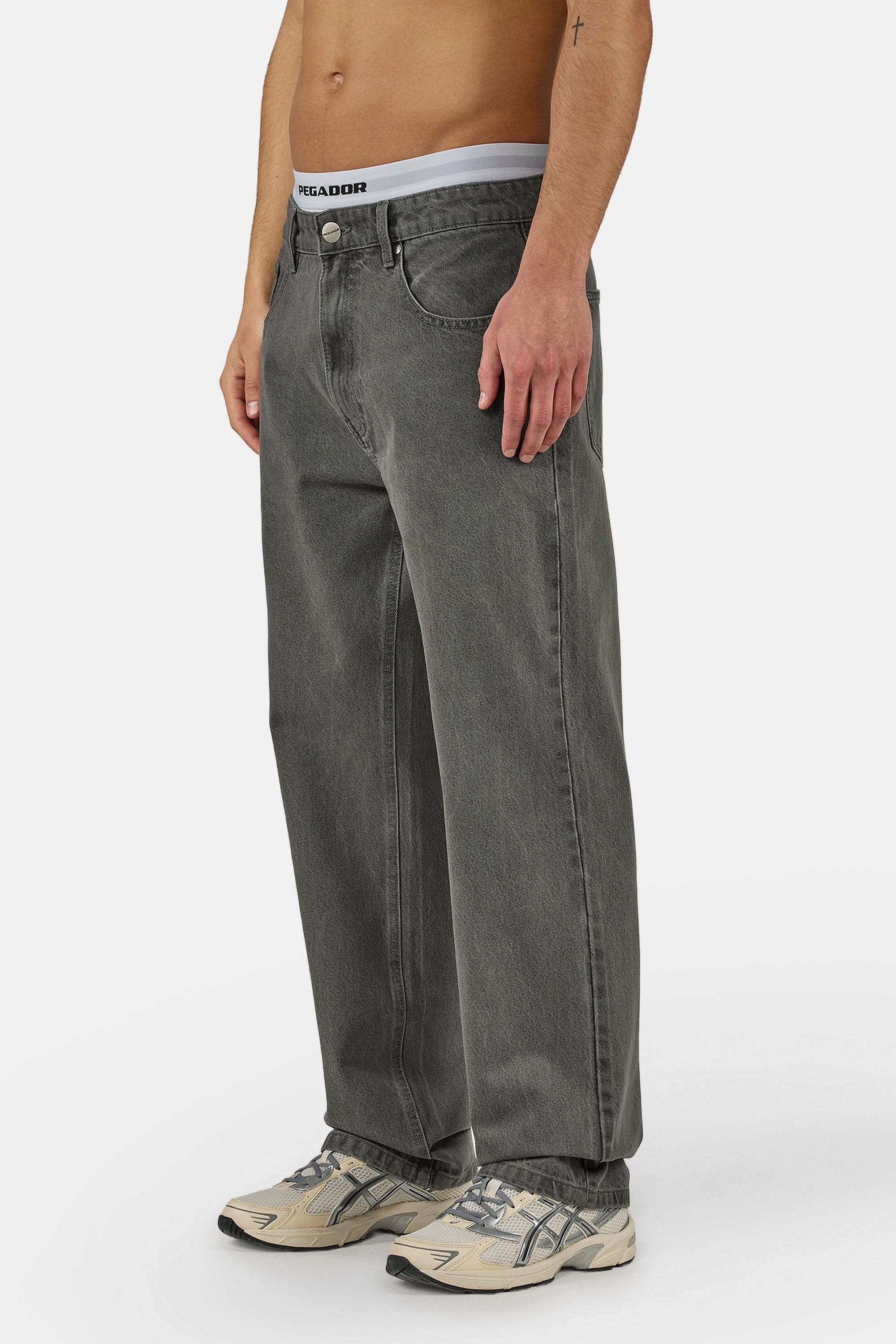PEGADOR Loose-fit-Jeans »Baltra Baggy Jeans« Baumwolle, loose fit