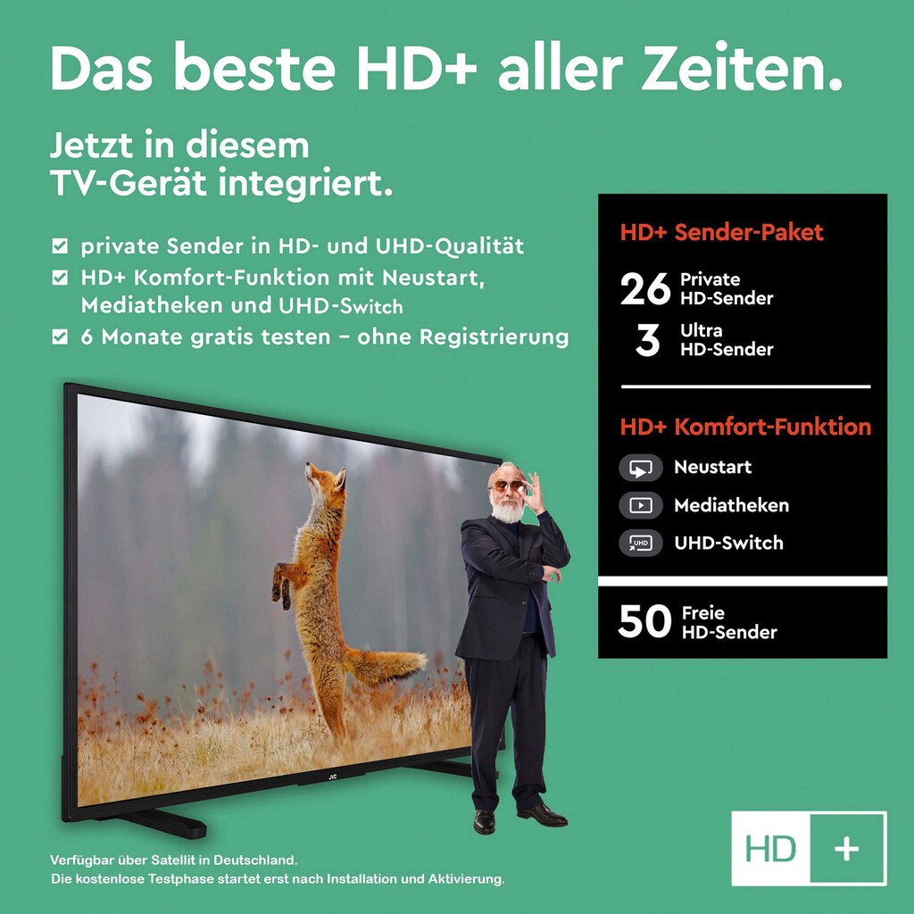 JVC LED-Fernseher »LT-55VU2255«, 139 cm/55 Zoll, 4K Ultra HD, Smart-TV