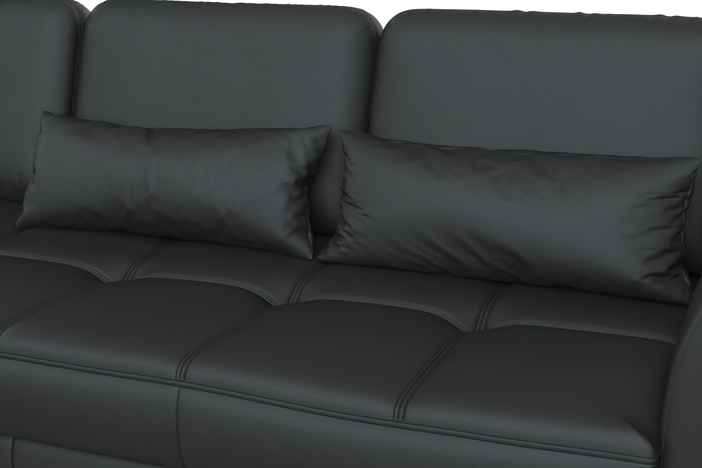 sit&more Ecksofa »Bendigo L-Form«, inklusive Sitztiefenverstellung, Bodenfreiheit 15 cm, 2 Fußfarben