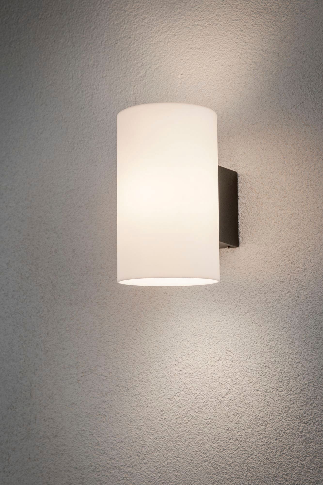 Paulmann LED Außen-Wandleuchte »Outdoor 230V Tube IP54 E27 max 15W Anthrazit Kunststoff«, 1 flammig, Leuchtmittel E27 | ohne Leuchtmittel, E27, IP54