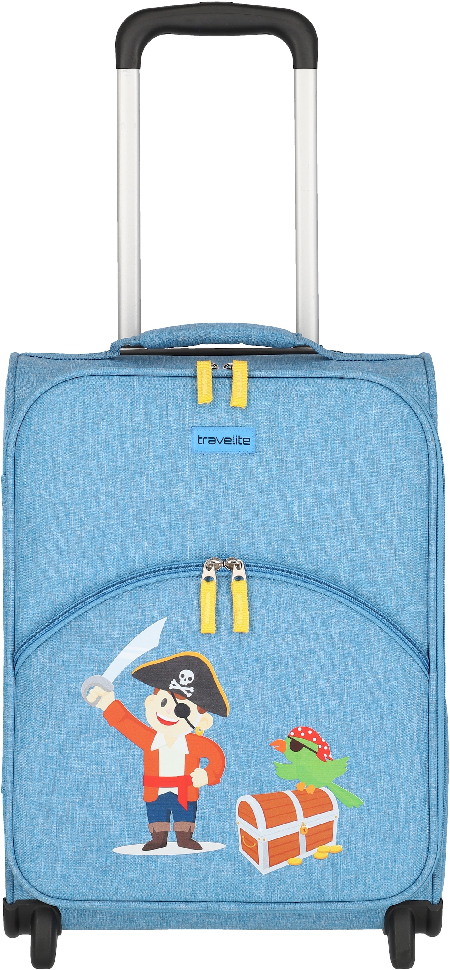 travelite Kinderkoffer »Youngster, Pirat, 44 cm«, 2 Rollen, Kindertrolley Kinderreisegepäck Handgepäck-Koffer