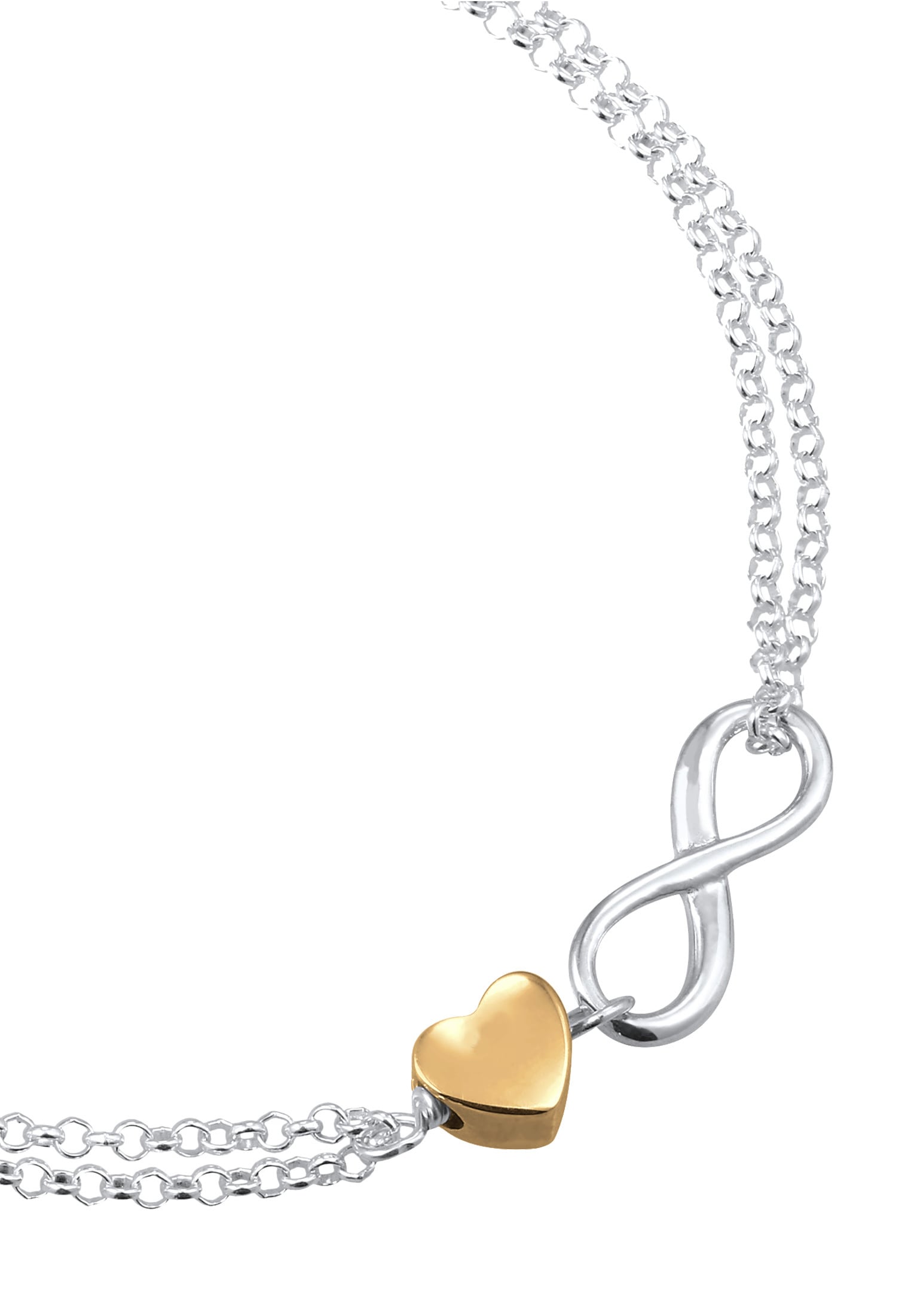 Elli Armkette »Armband Herz Unendlichkeit Infinity 925 Silber«