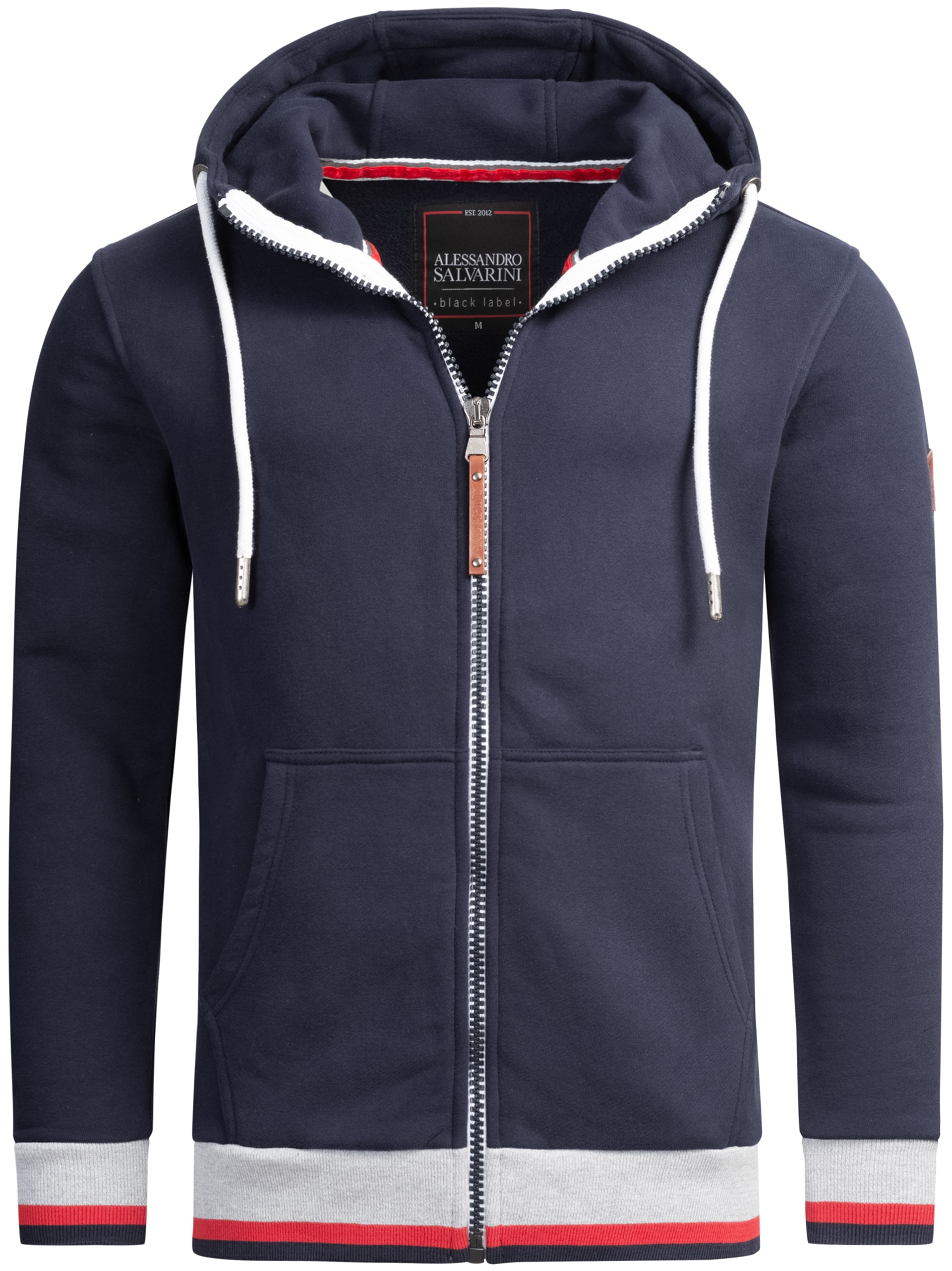 Alessandro Salvarini Sweatjacke »Alessandro Salvarini Herren Hoodie AS310«